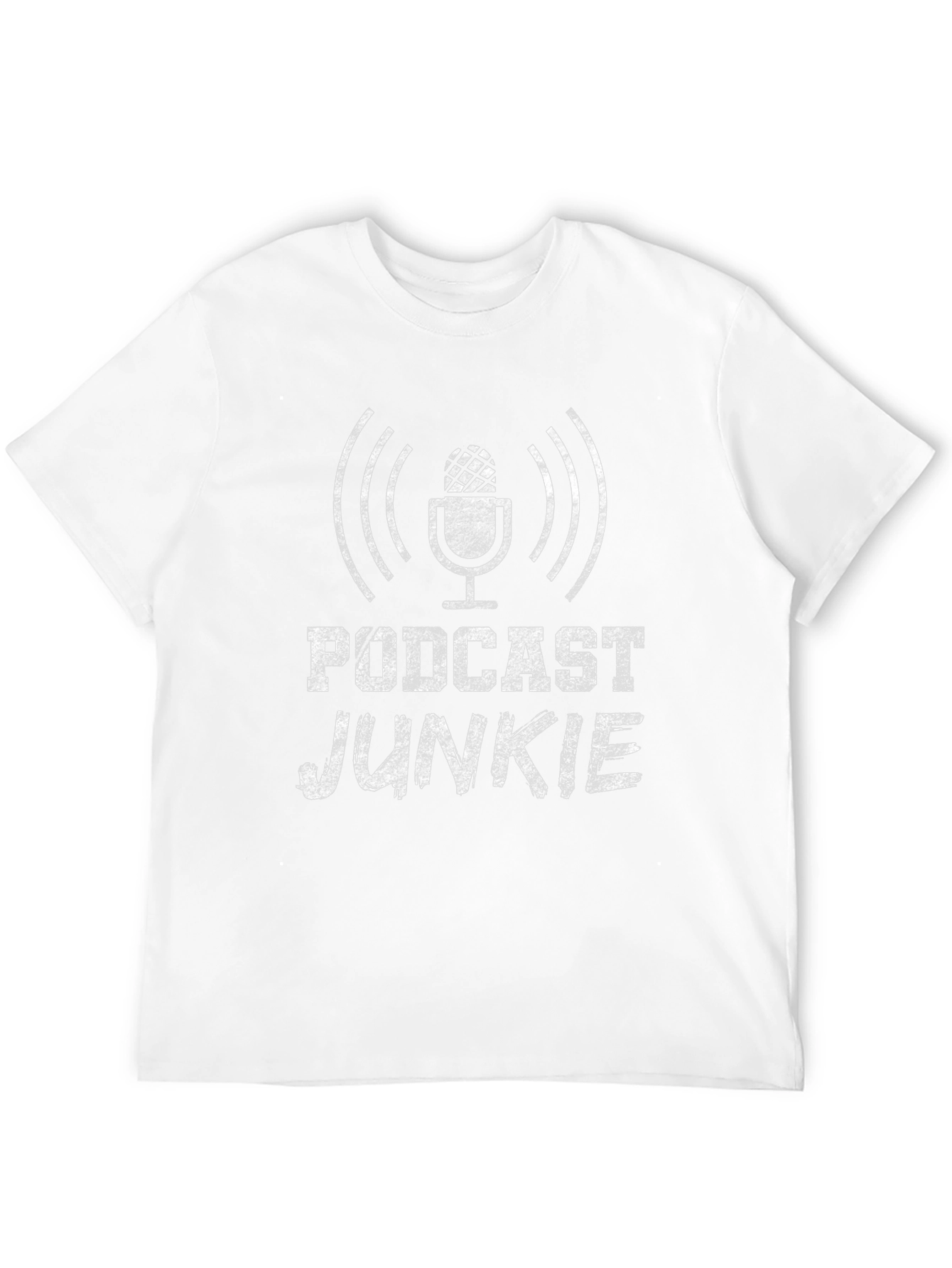 Black Podcast Junkie Graphic T-Shirt - Unisex view 12