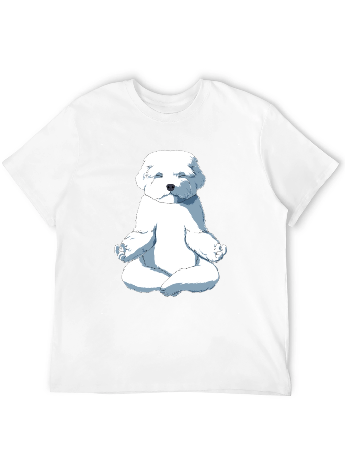 Black Meditating Dog Graphic T-Shirt view 12