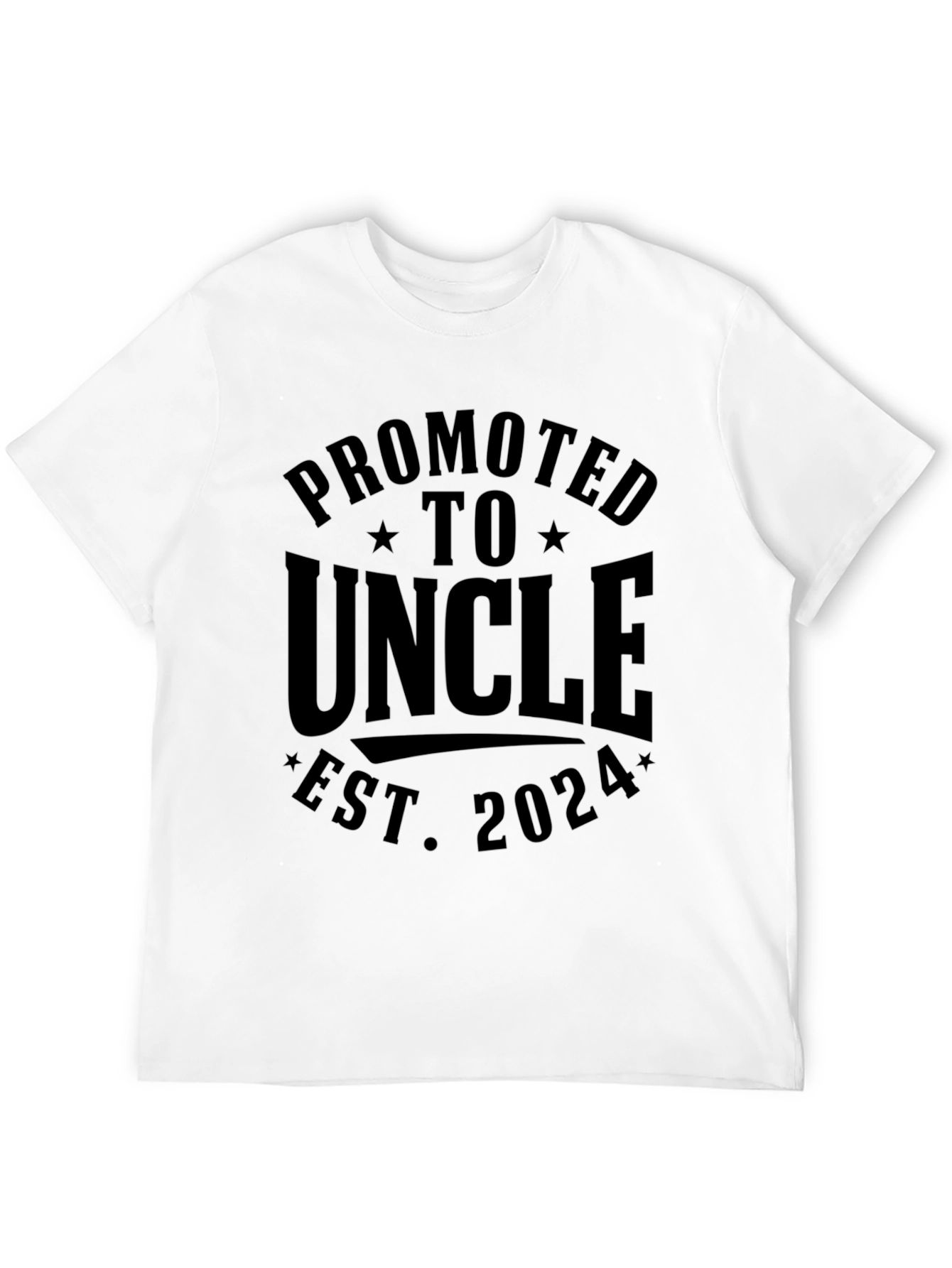 Black Promoted to Uncle 2024 T-Shirt view 12