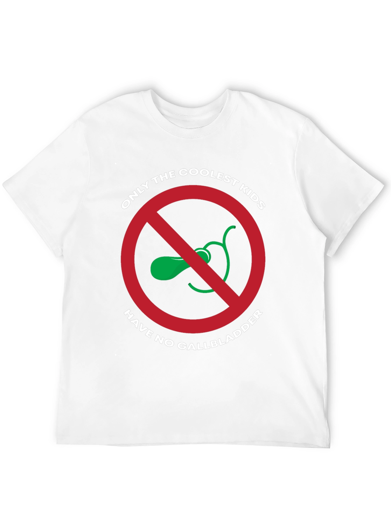 Black Coolest Kids No Gallbladder T-Shirt view 12