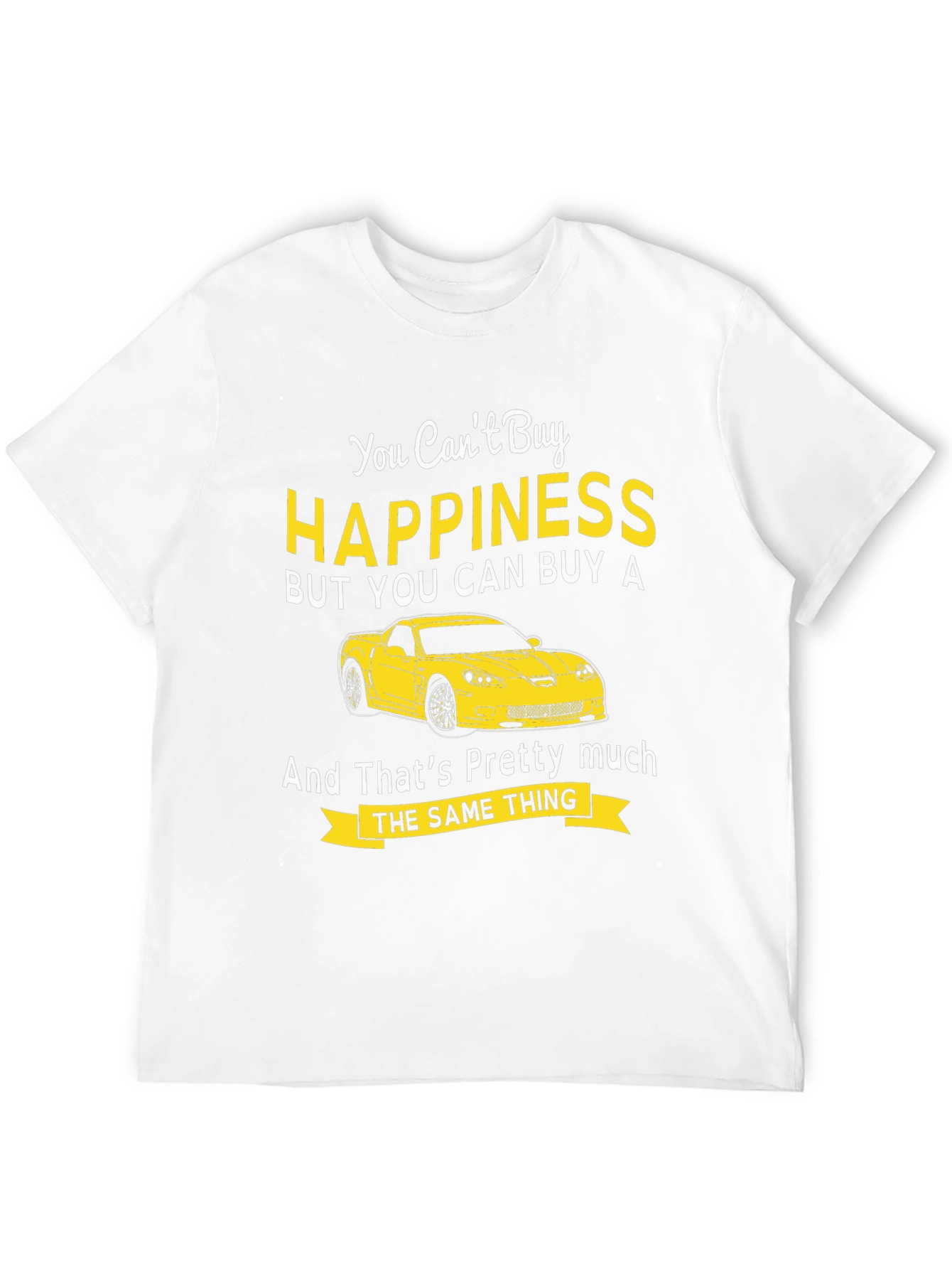 Black Happiness Car Graphic T-Shirt view 12