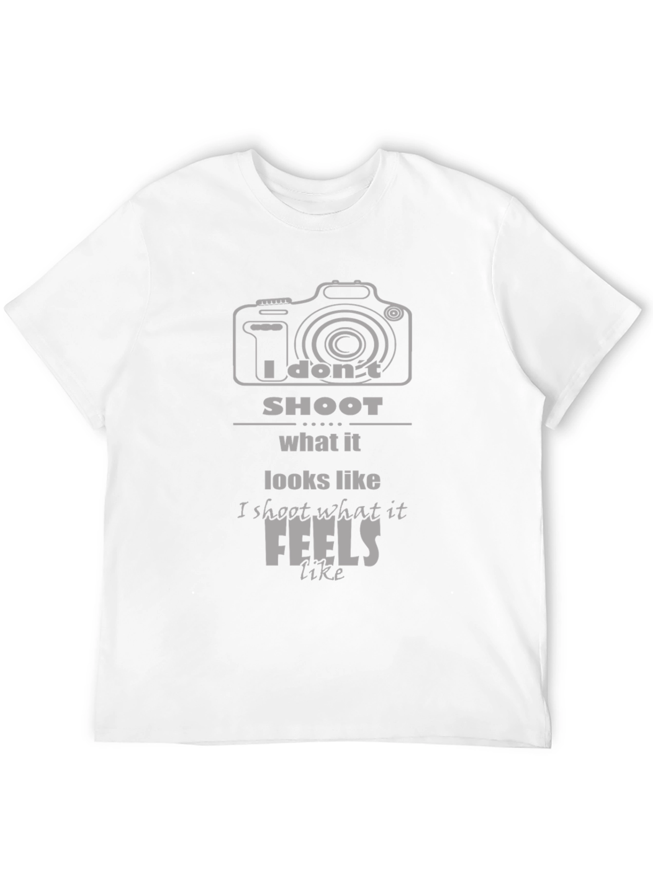 Black Photographer's T-Shirt: I Don't Shoot What it Looks Like view 12