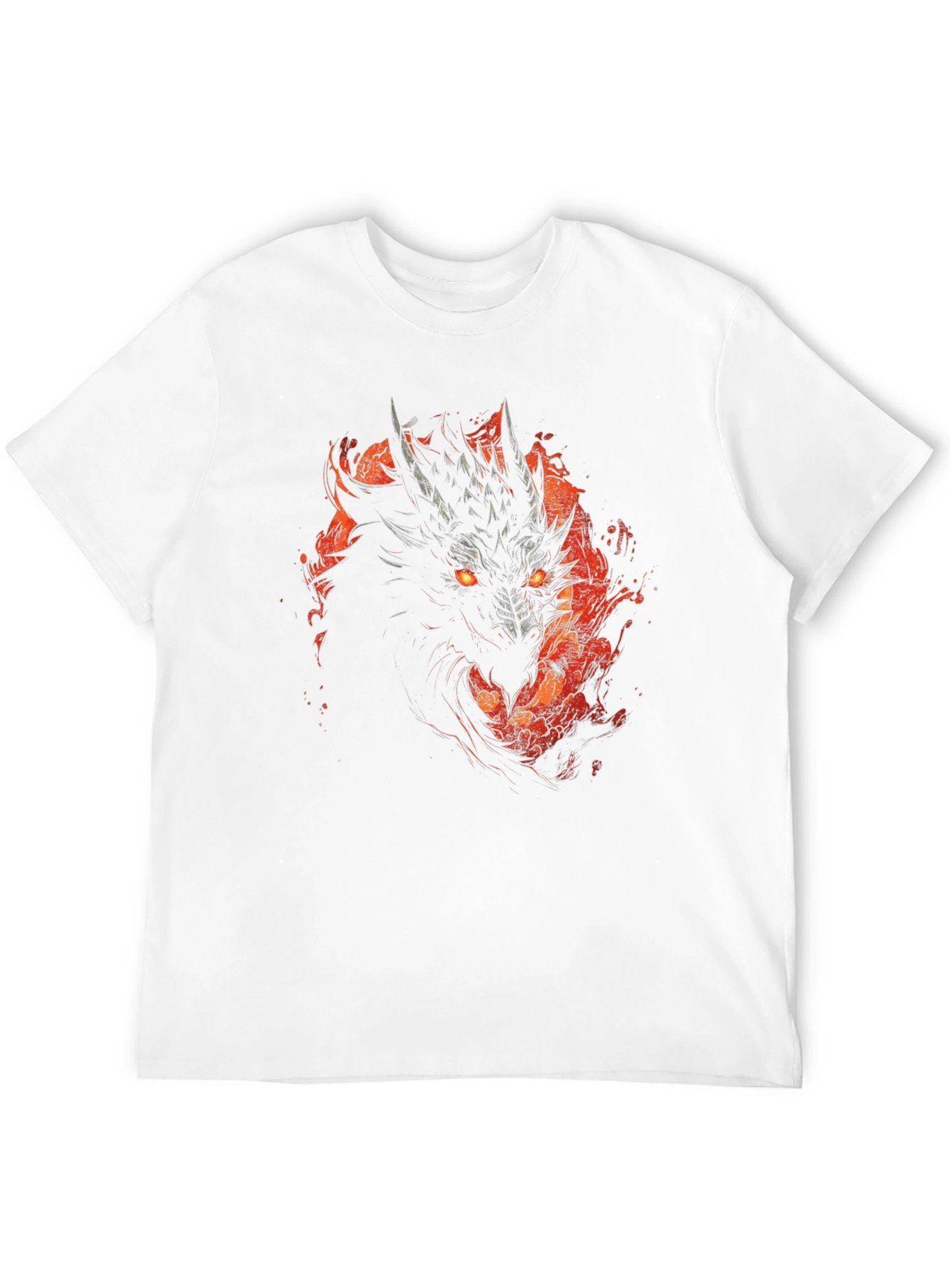 Black Dragon Fire T-Shirt - Black Graphic Tee view 12