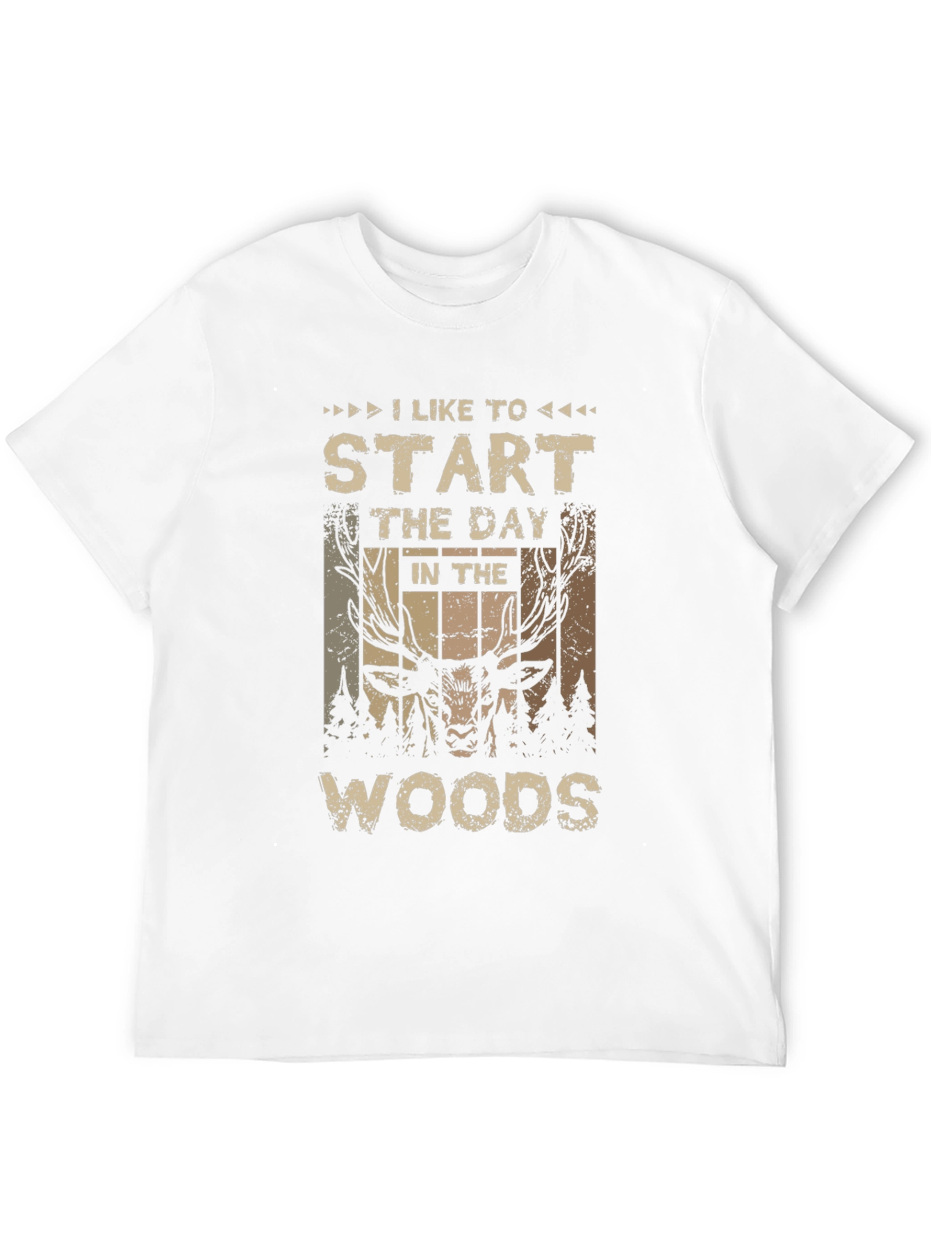 I Like to Start The Day In The Woods Graphic T-Shirt - 12