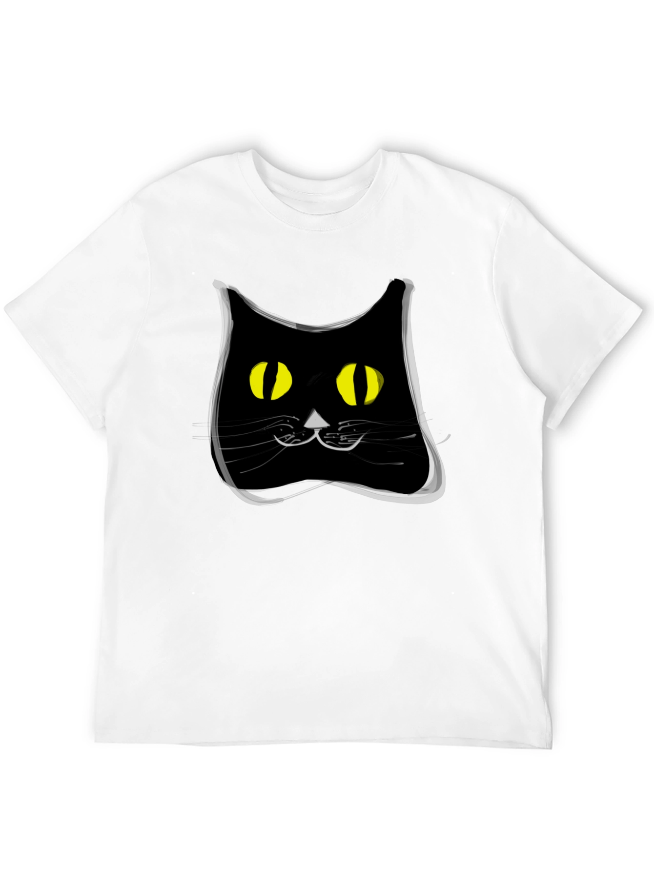 Black Black Cat Graphic Tee - Modern Style view 12