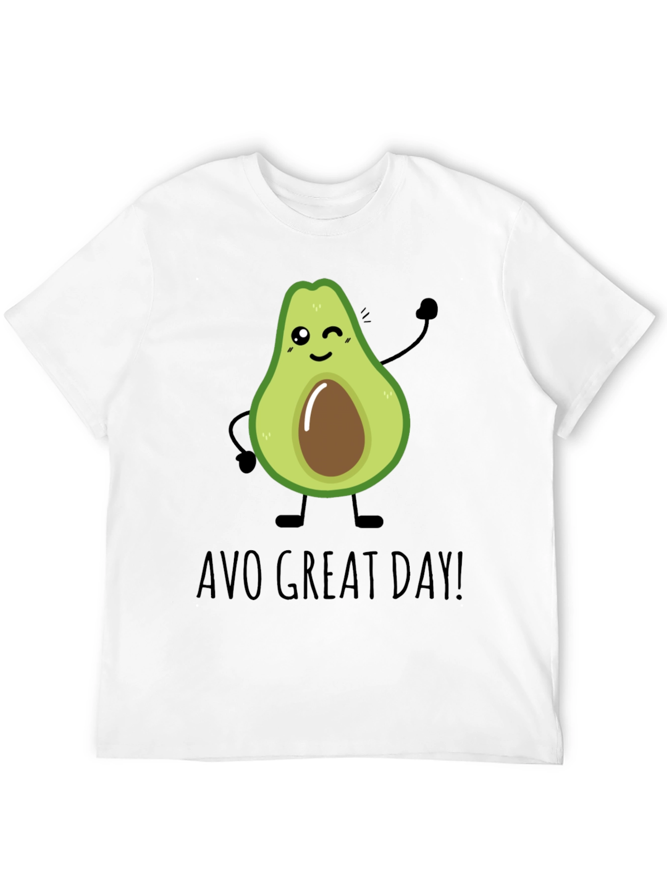 Black Avo Great Day T-Shirt - Cute Avocado Graphic Tee view 12