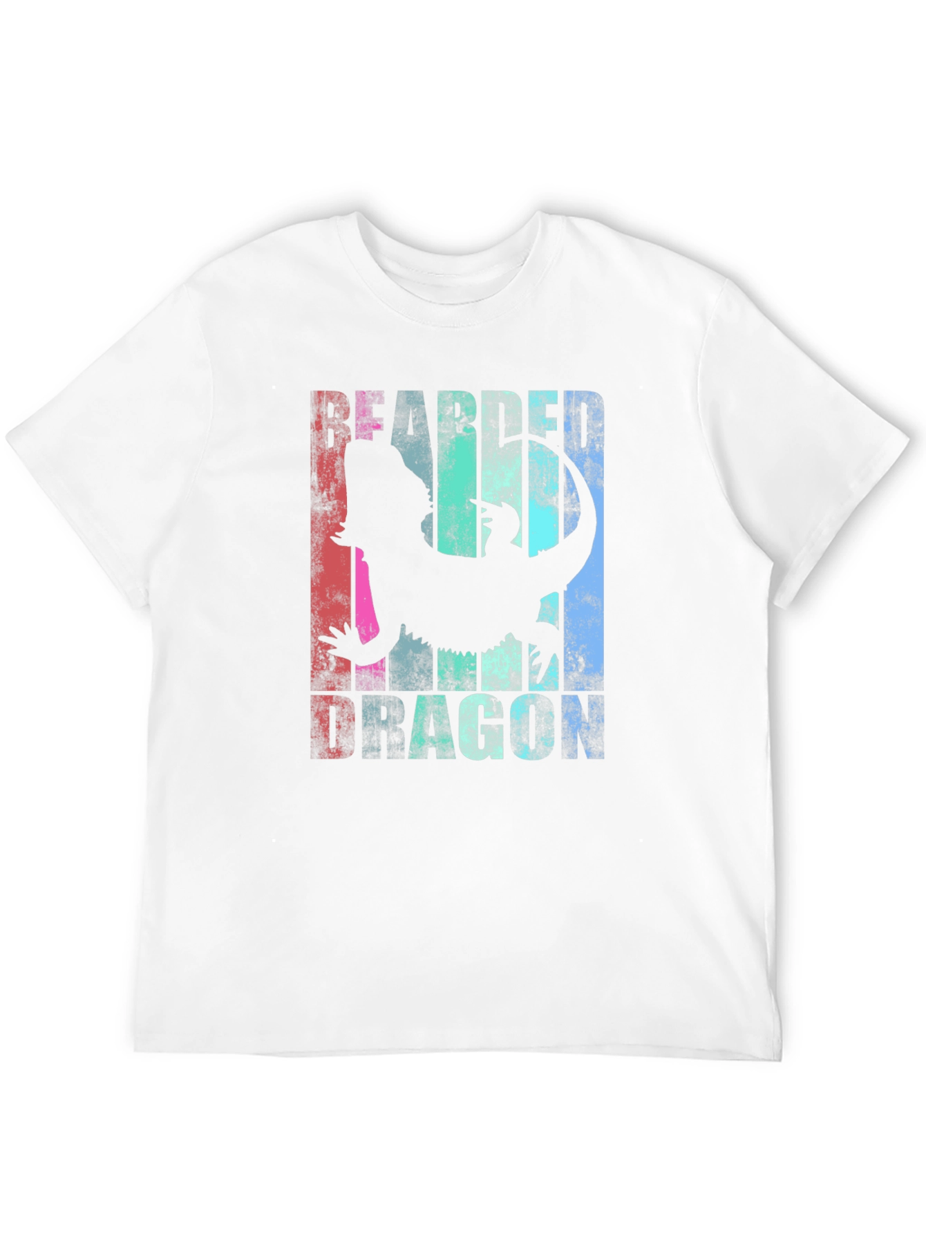 Black Bearded Dragon Graphic Tee - Men's Black T-Shirt view 12