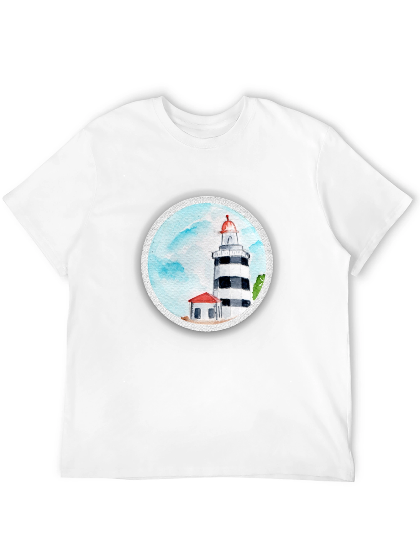 Black Lighthouse Graphic Print Tee - Classic Comfort view 12