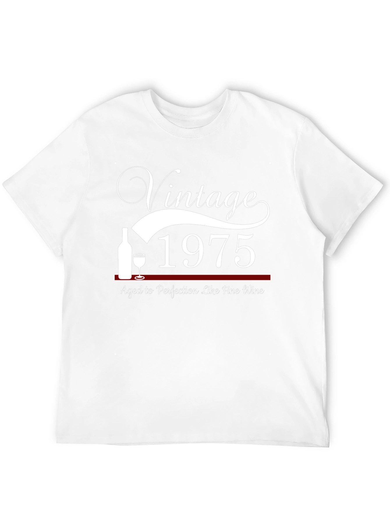 Black Vintage 1975 Aged To Perfection Black T-Shirt view 12