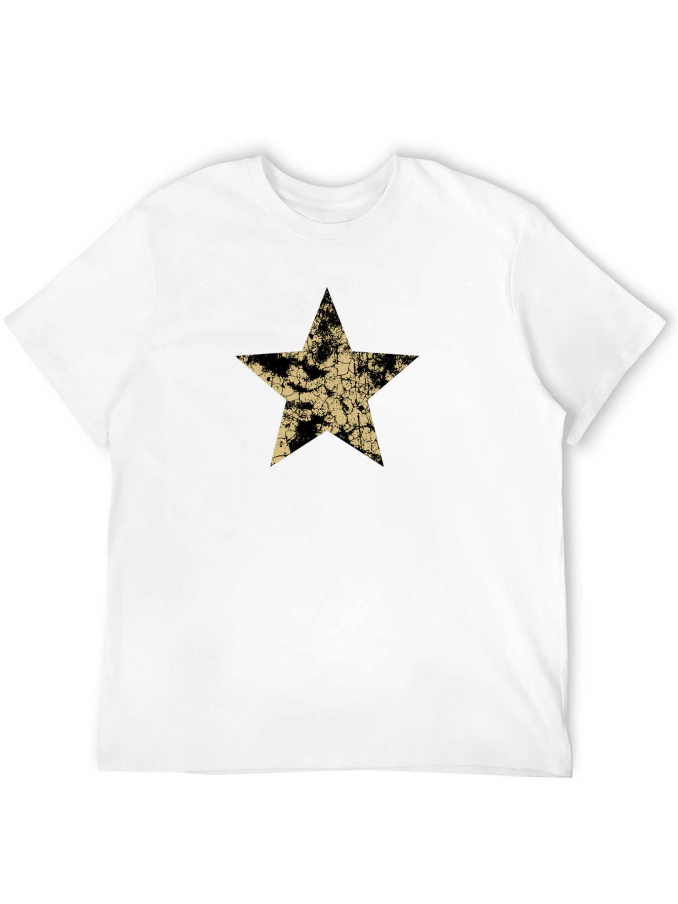 Black Distressed Star Graphic Black Tee view 12