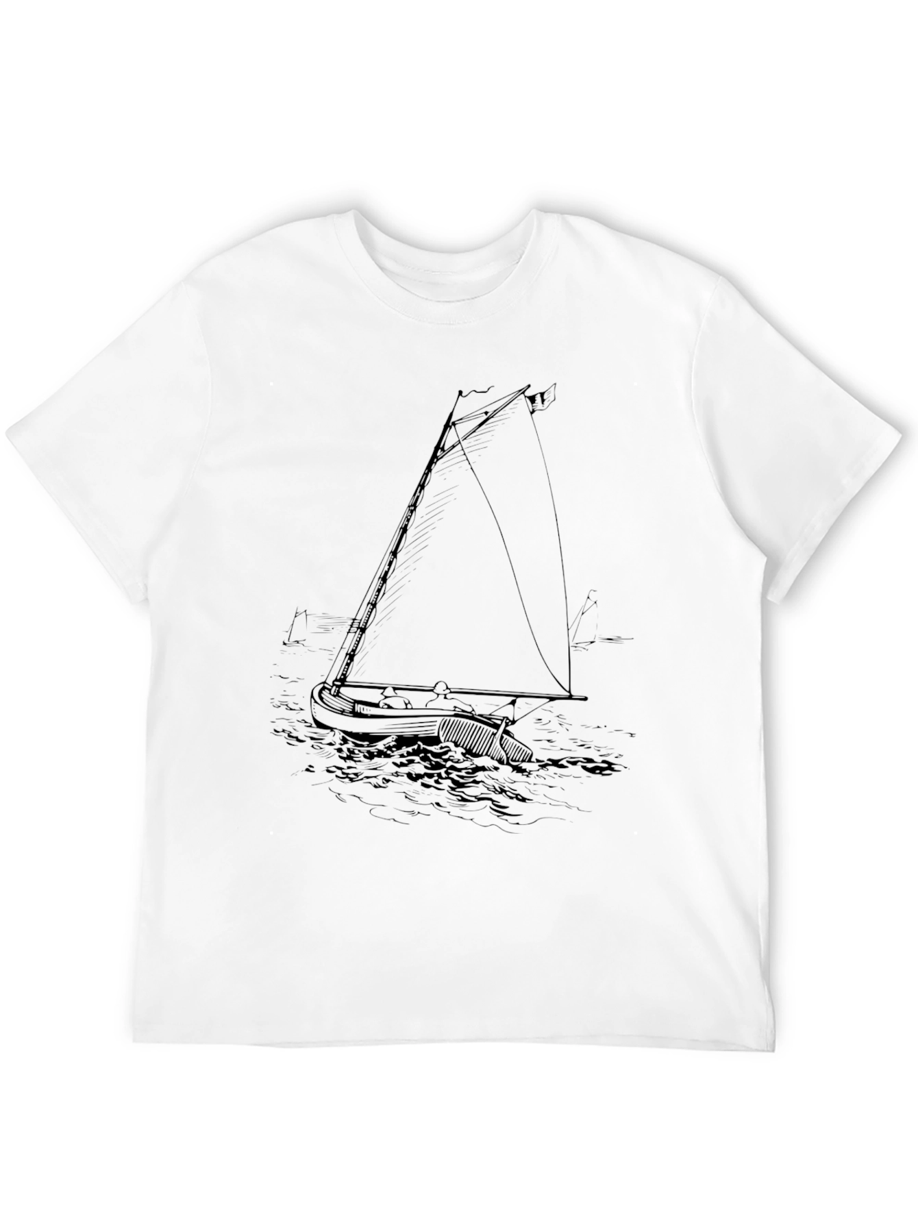 Black Nautical Sketch Tee - Black view 12