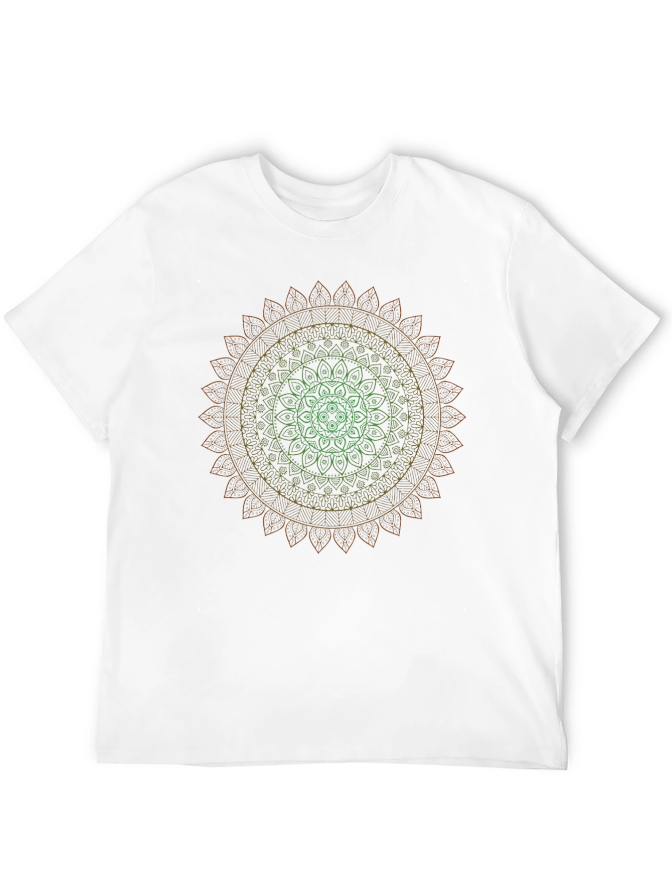 Black Mandala Gradient T-Shirt - Stylish & Unique Design view 12