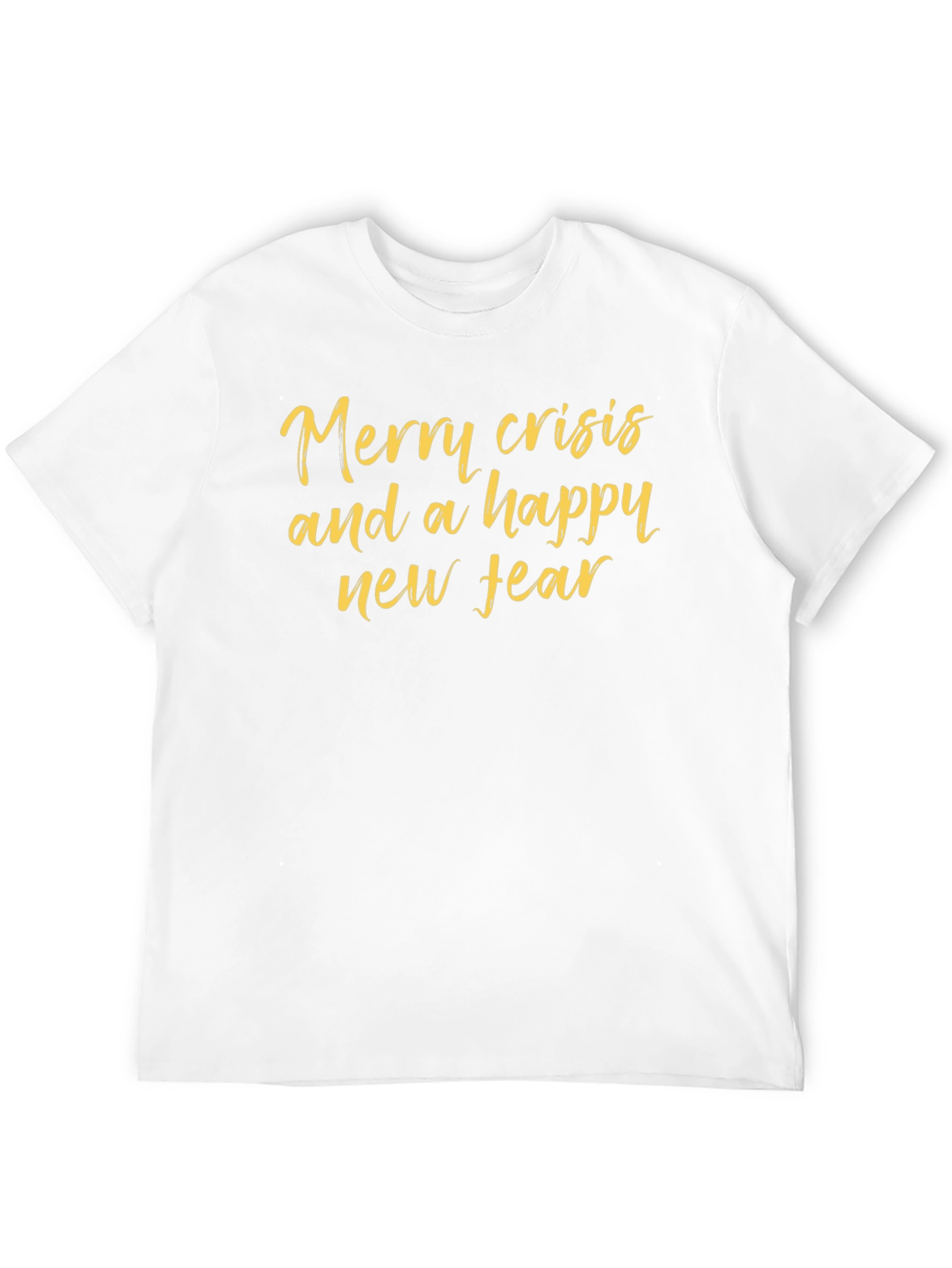 Black Merry Crisis Graphic Tee - Unisex Humor T-Shirt view 12
