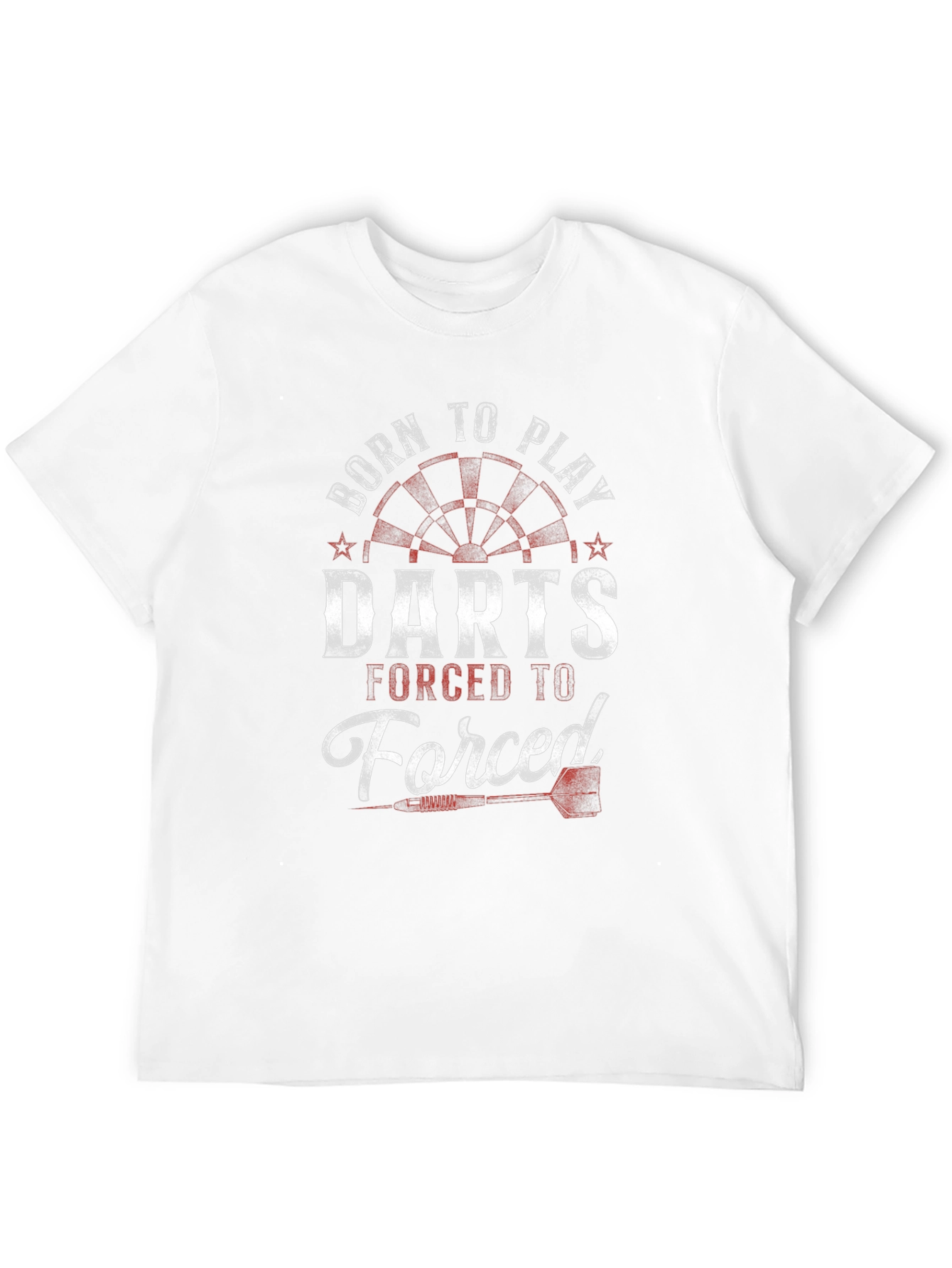 Black Born to Play Darts Black Graphic T-Shirt view 12