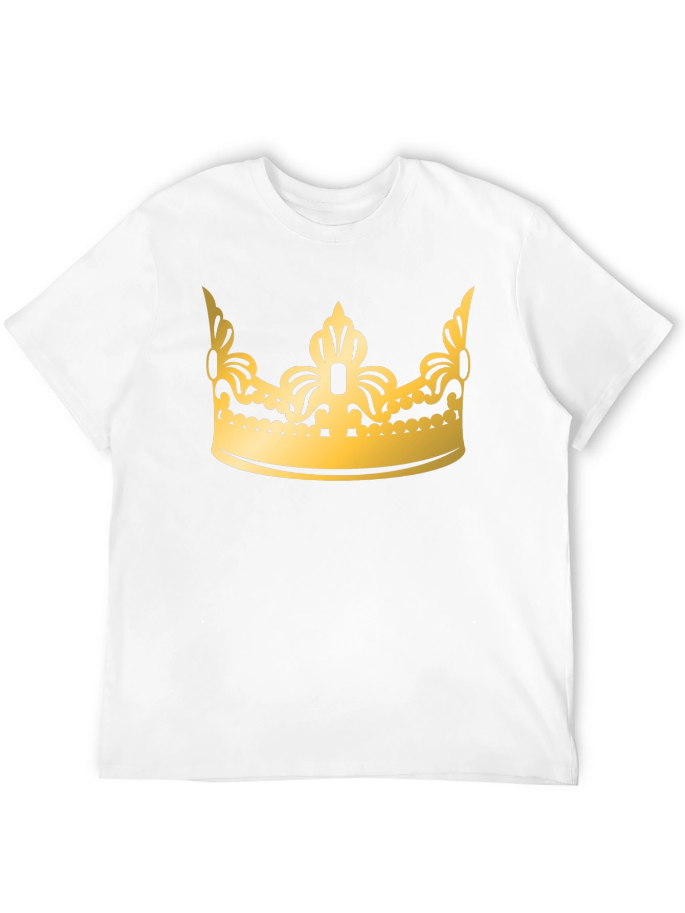 Black Gold Crown Graphic Black T-Shirt view 12