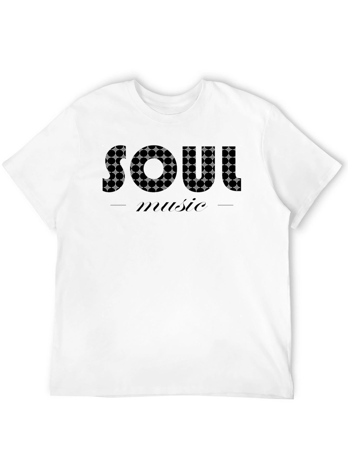 Black Soul Music Graphic Black T-Shirt view 12