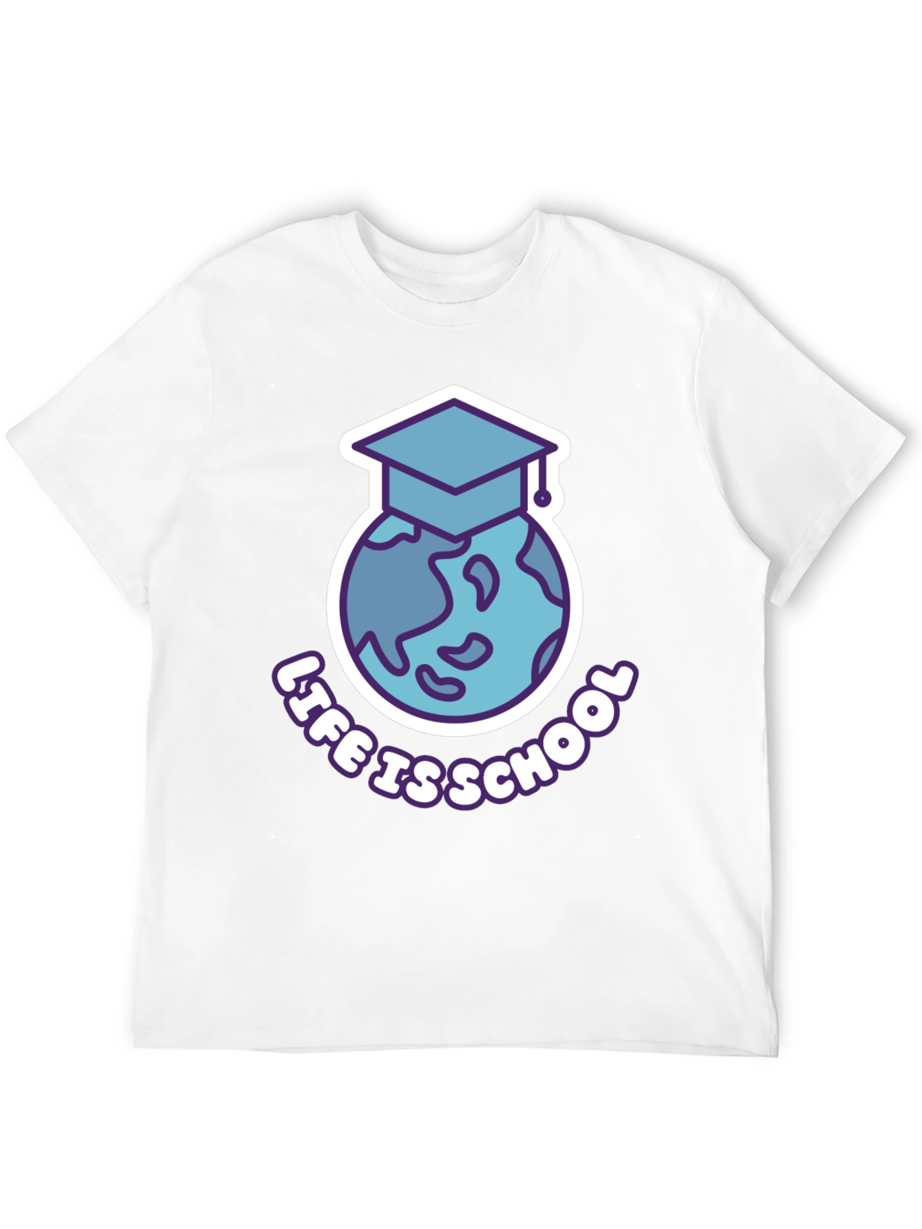 Black Life is School T-Shirt - Graduation Earth Design view 12