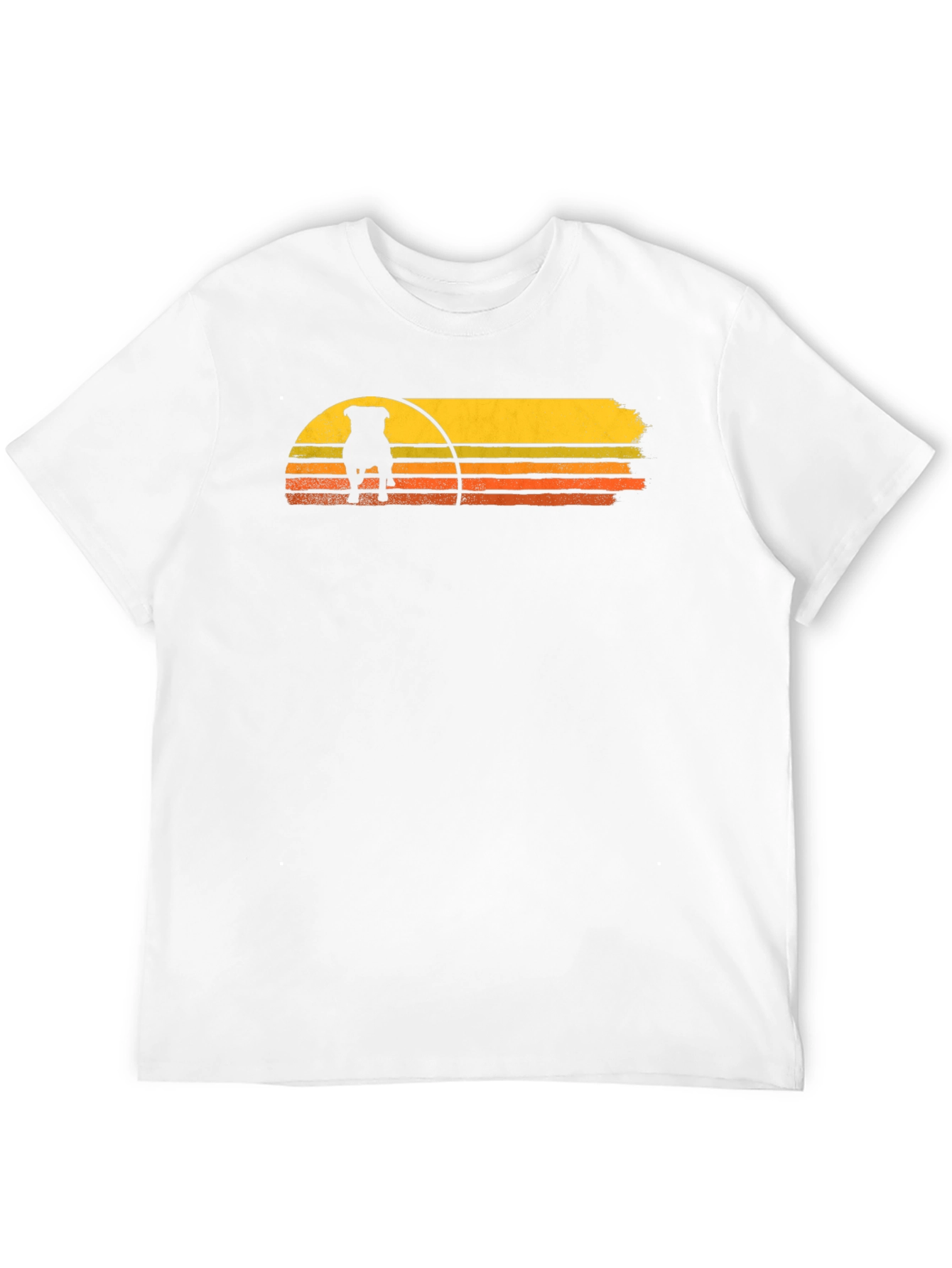 Black Retro Dog Sunset Graphic Tee - Black view 12