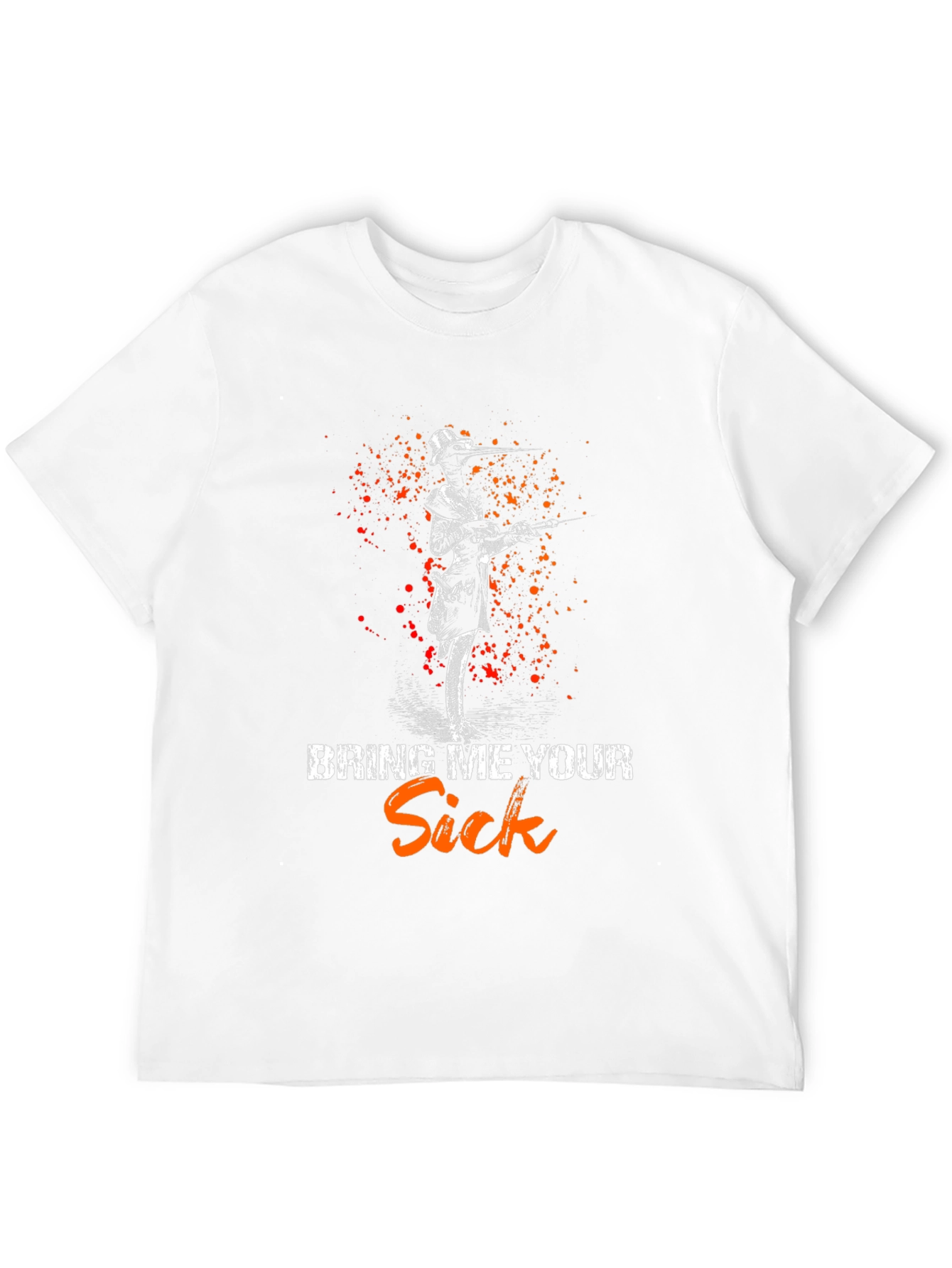 Black Bring Me Your Sick T-Shirt - Plague Doctor Tee view 12