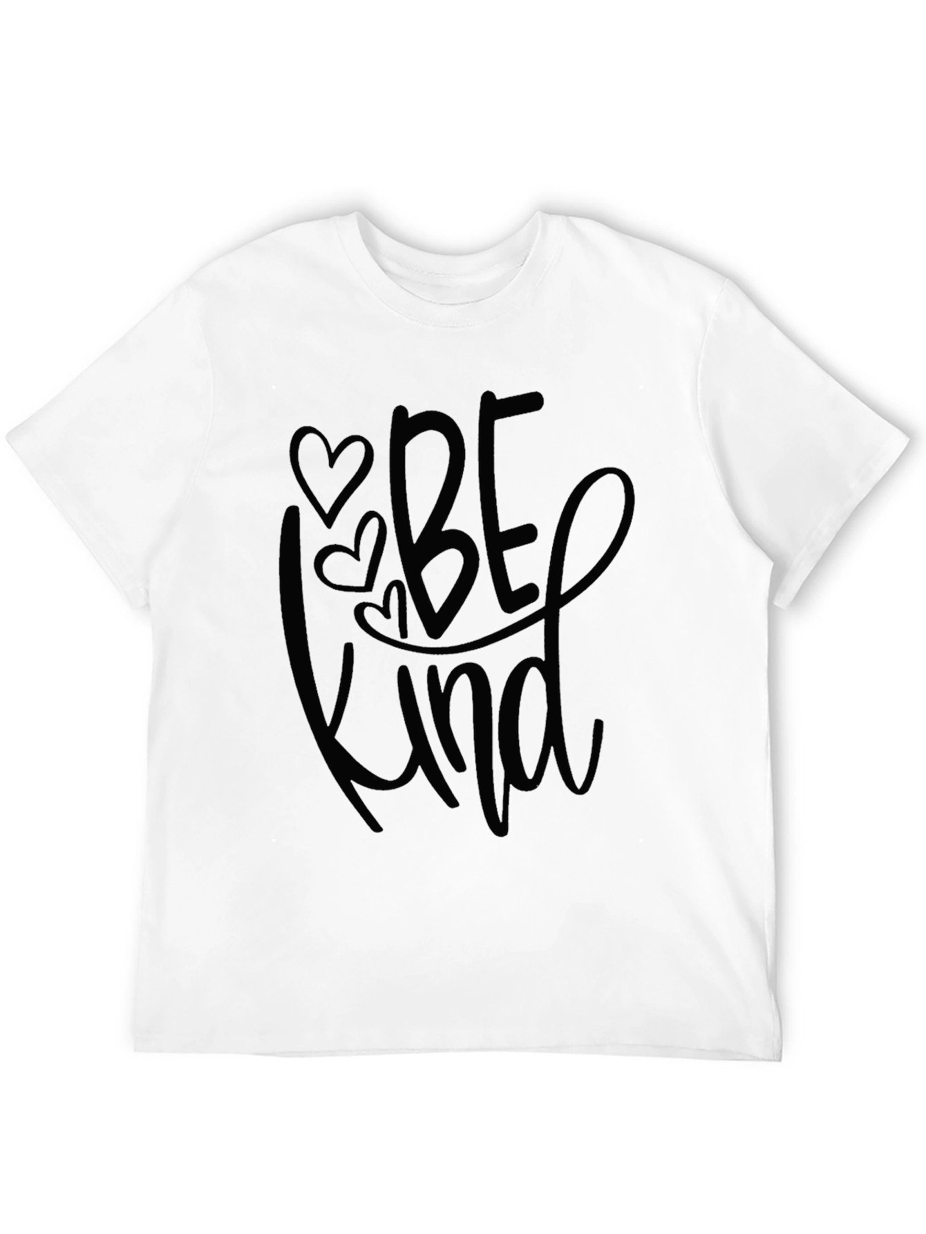 Black Be Kind Graphic Tee - Trendy Casual Shirt view 12