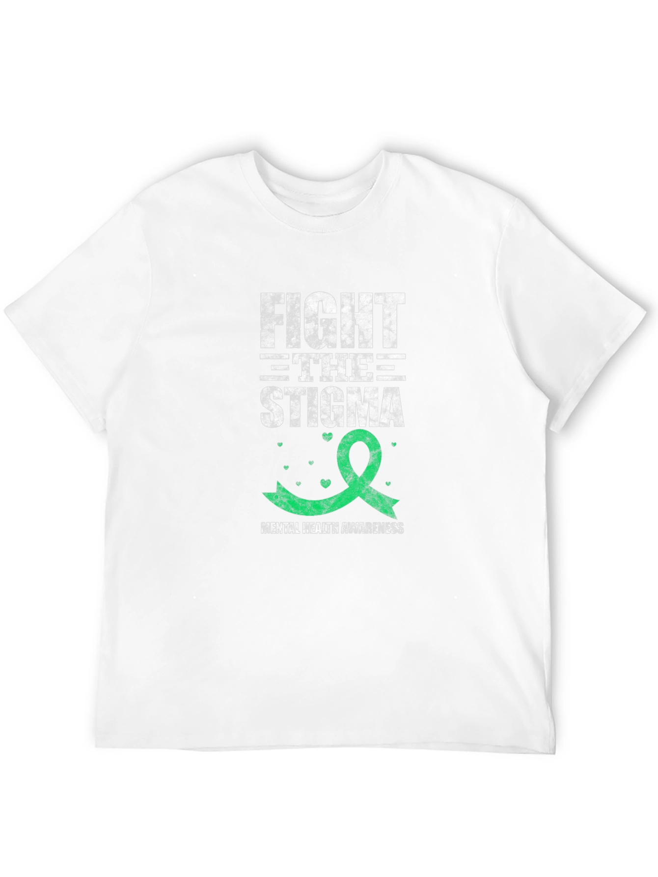 Black Fight the Stigma Mental Health Awareness T-Shirt view 12