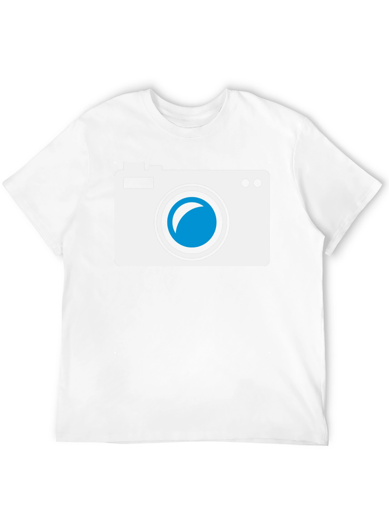 Black Camera Graphic Tee - Black Cotton T-Shirt view 12