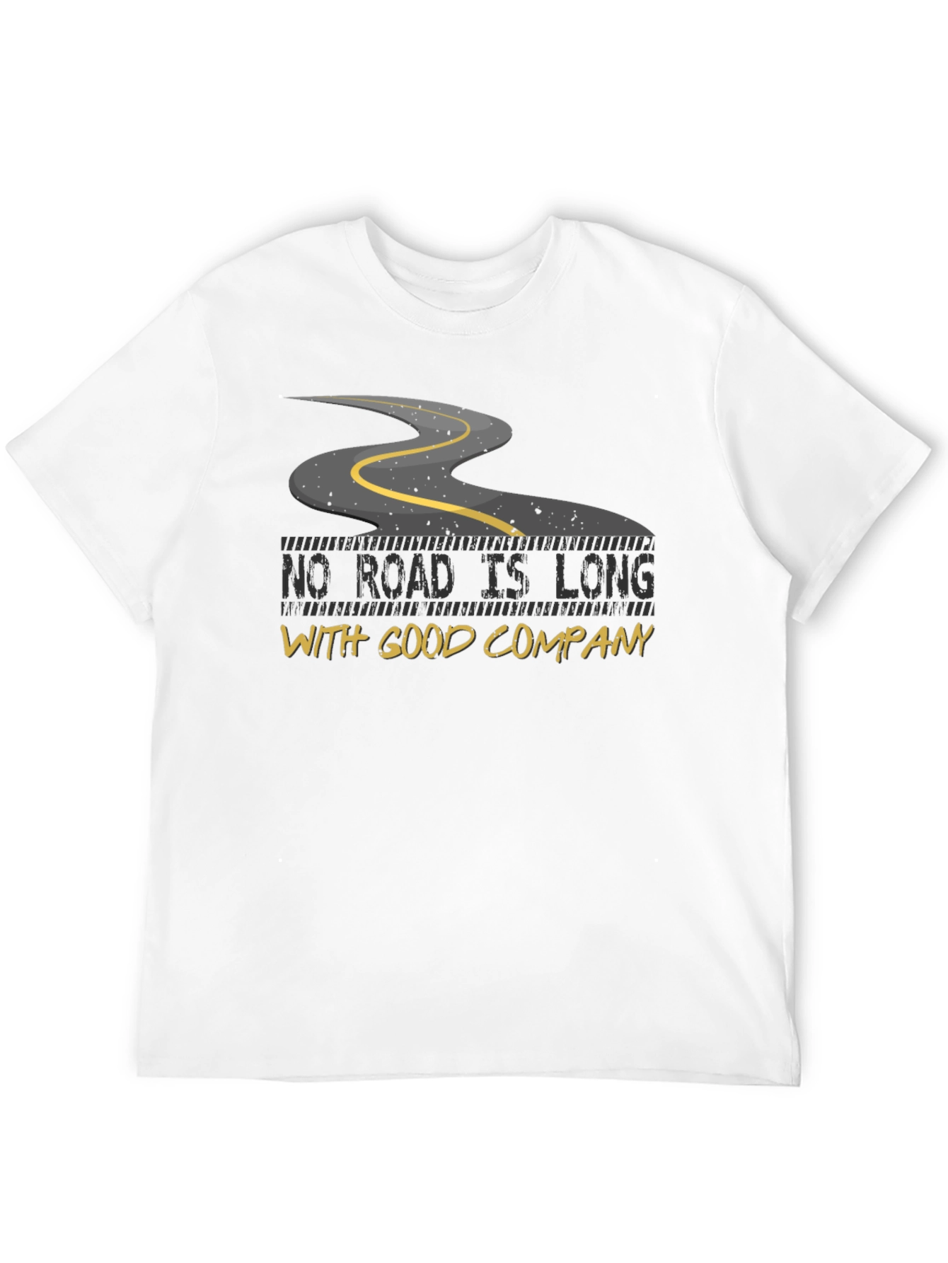 Black Motivational Road Trip T-Shirt - Good Company view 12