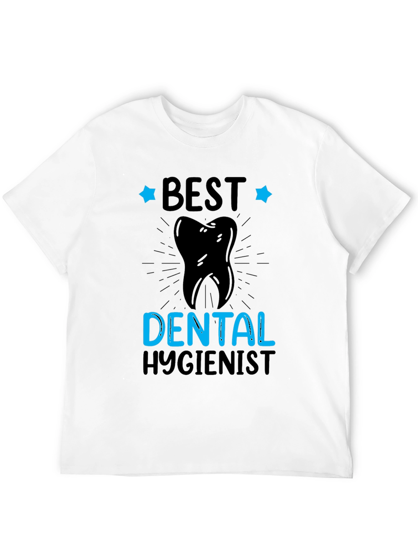 Black Best Dental Hygienist T-Shirt view 12
