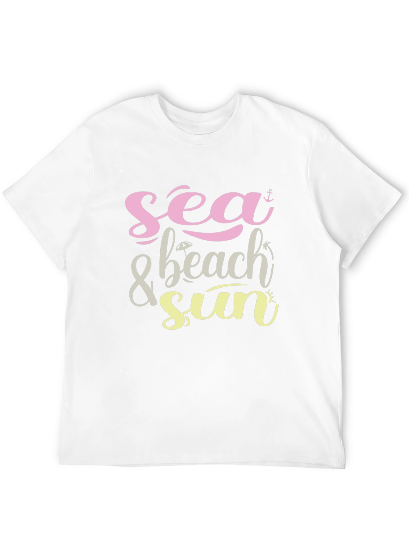 Black Sea & Beach Sun Graphic Black T-Shirt view 12