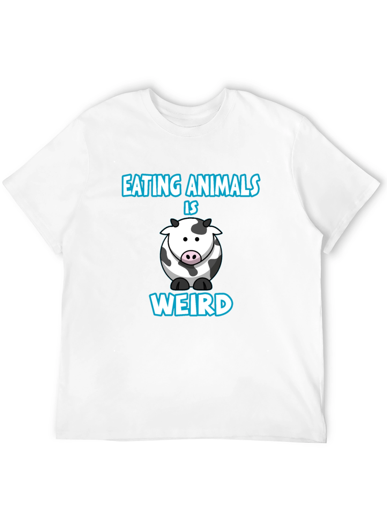 Black Eating Animals Is Weird T-Shirt view 12