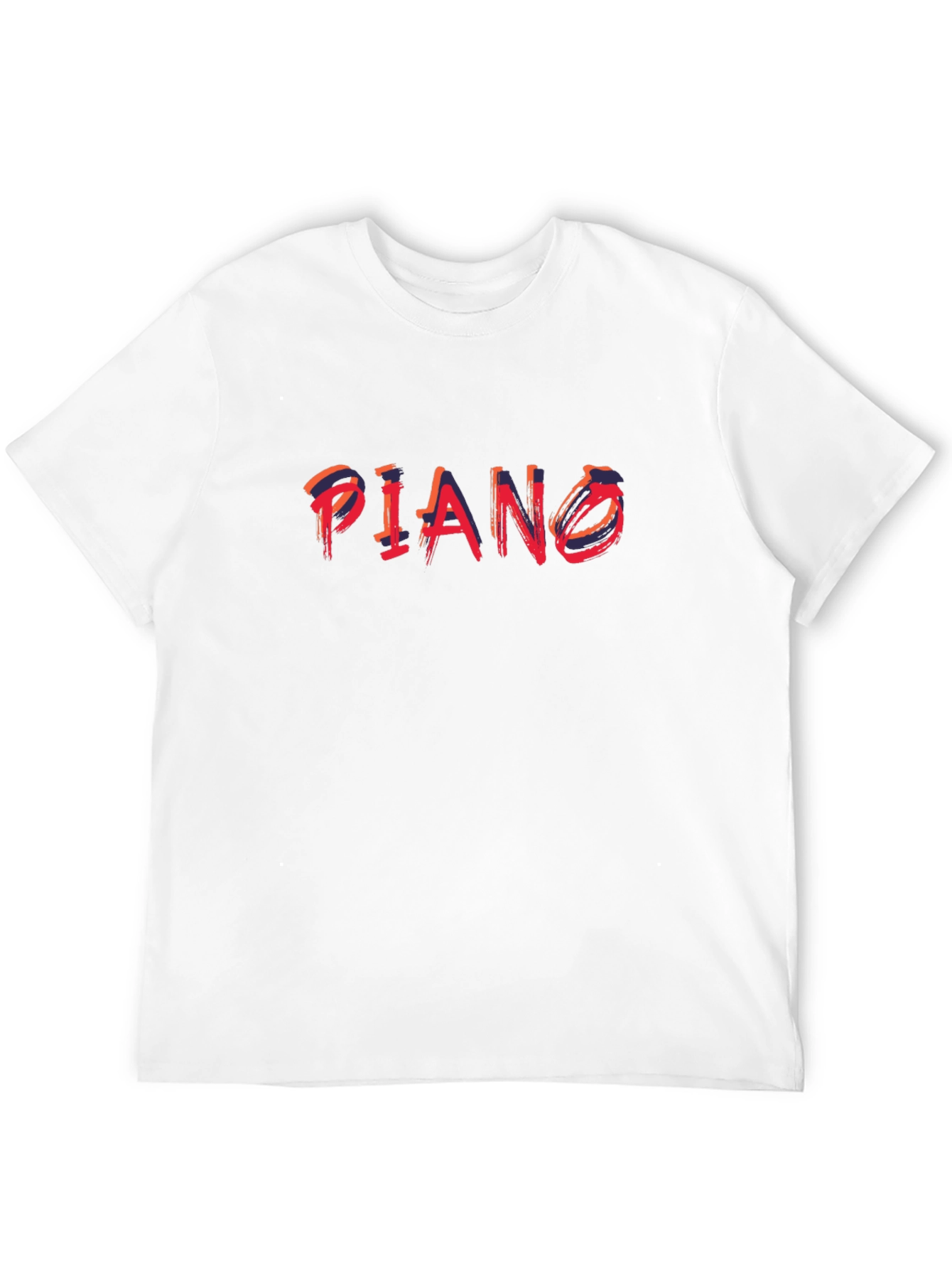 Black Piano Graphic Black T-Shirt view 12