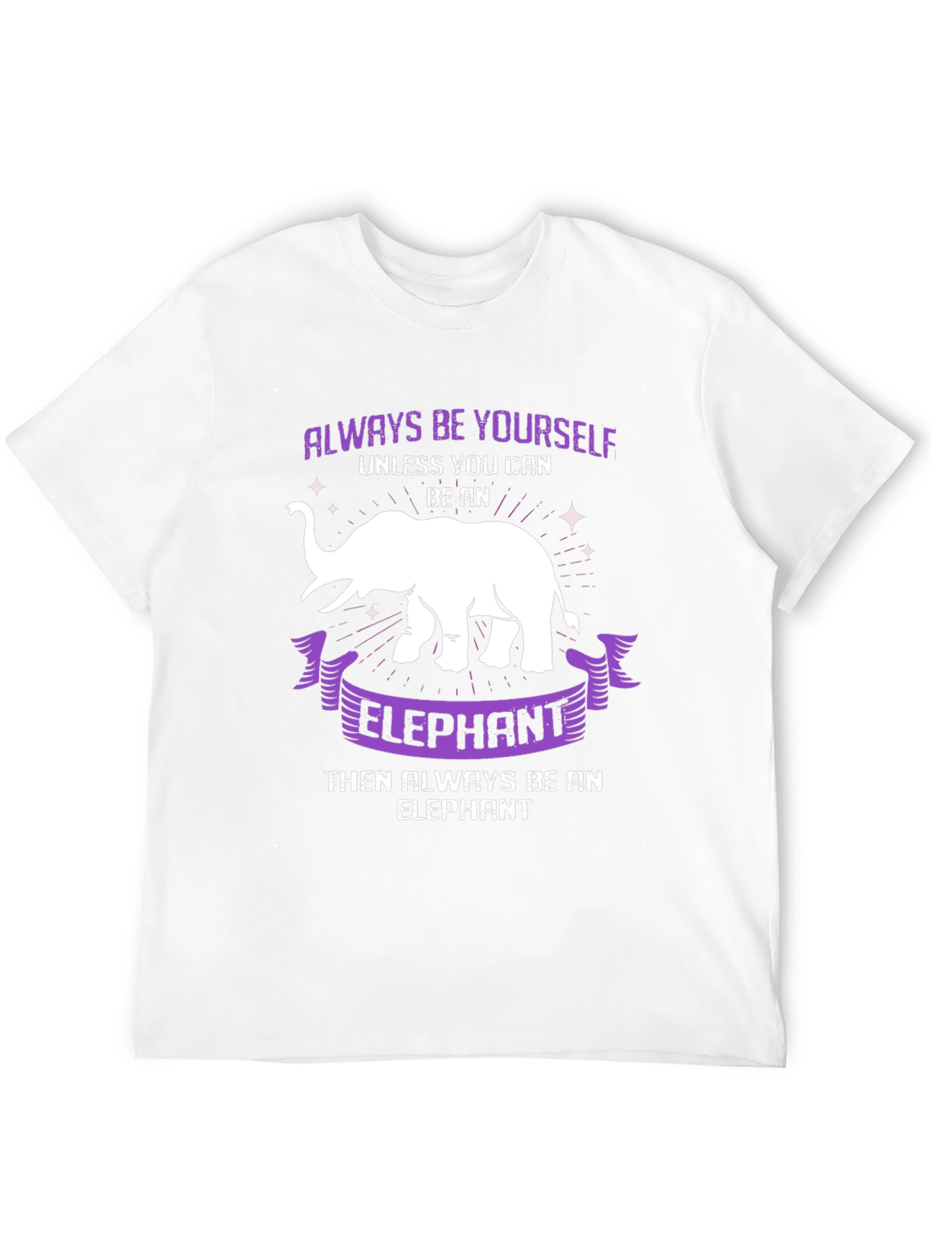 Black Always Be Yourself Elephant T-Shirt view 12