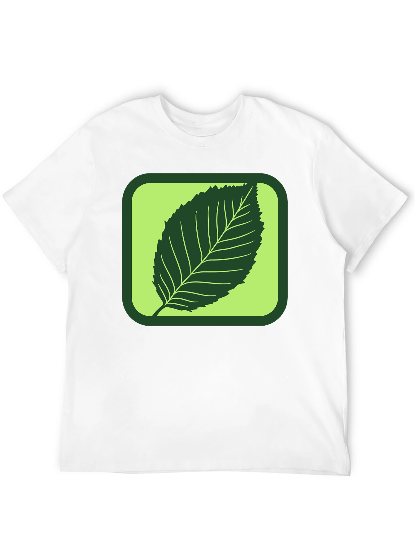 Black Leaf Graphic Tee - Nature Inspired Style view 12