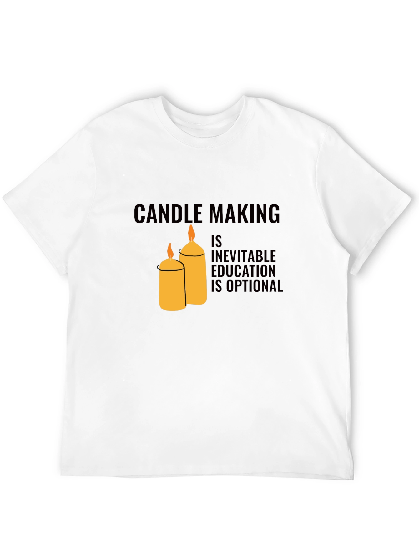 Black Candle Making Inevitable T-Shirt view 12