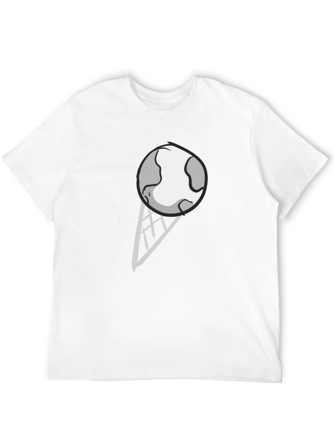 Black Earth Ice Cream Graphic Tee - Novelty Black T-Shirt view 12