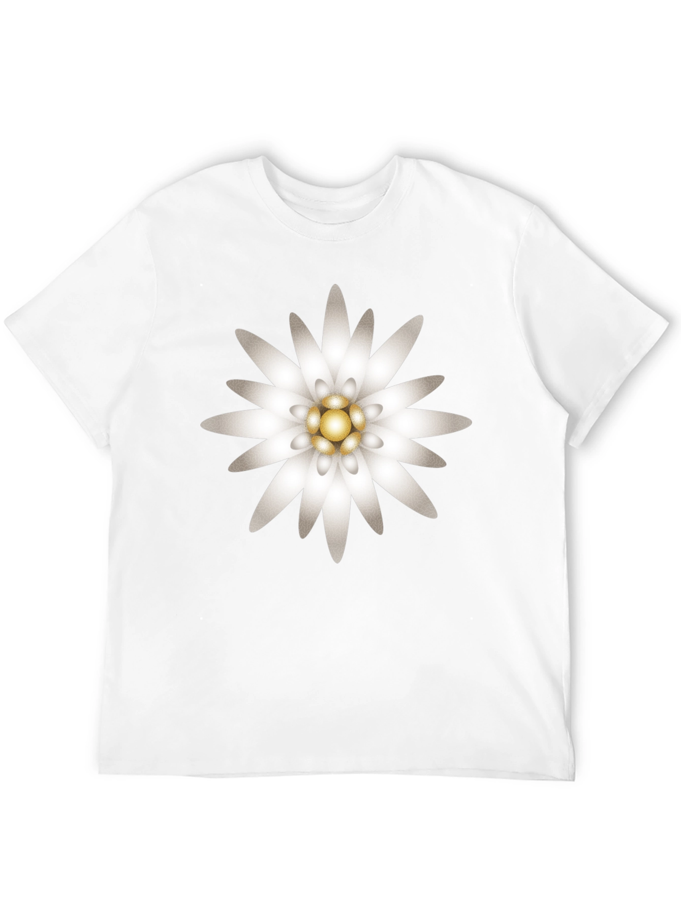 Black Edelweiss Flower Graphic T-Shirt - Black view 12