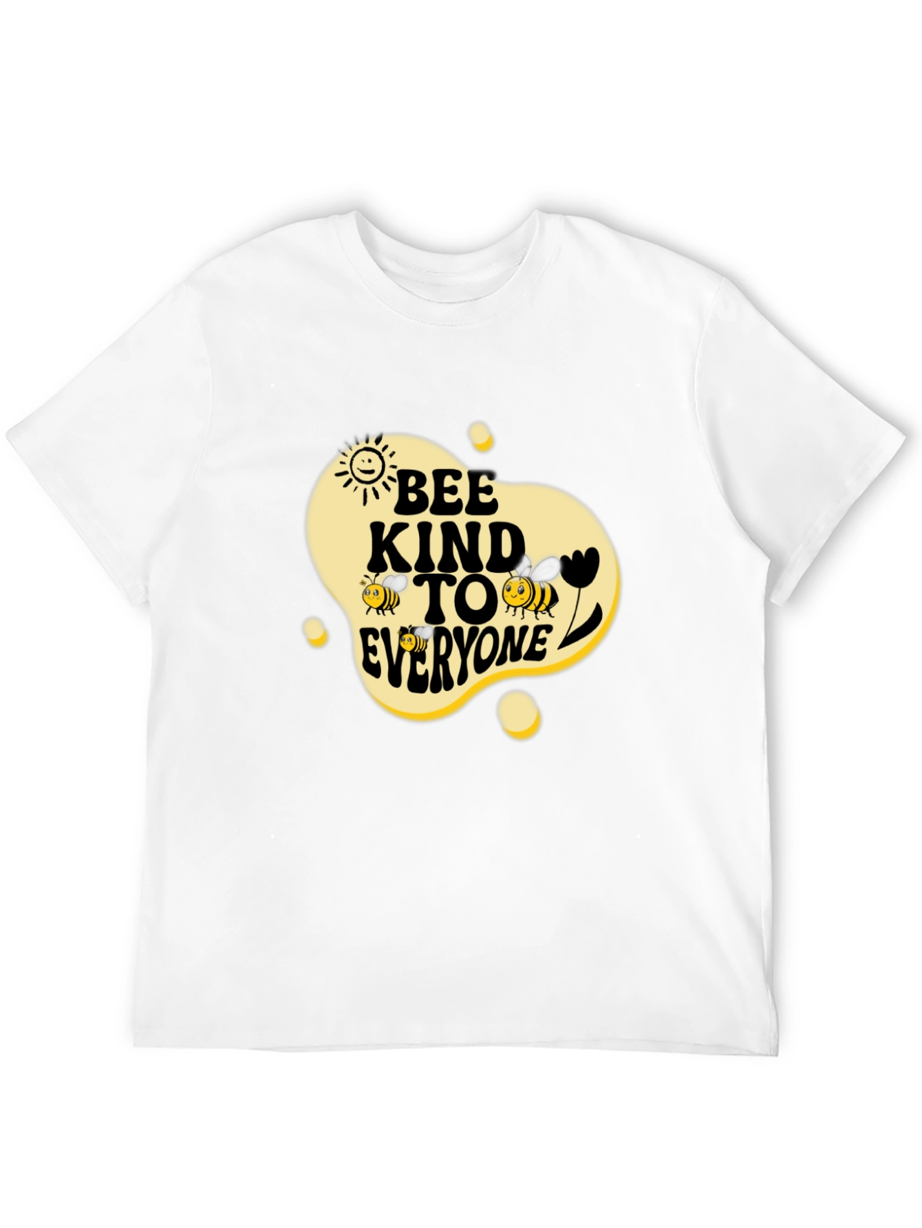 Black Bee Kind To Everyone Black Graphic Tee view 12