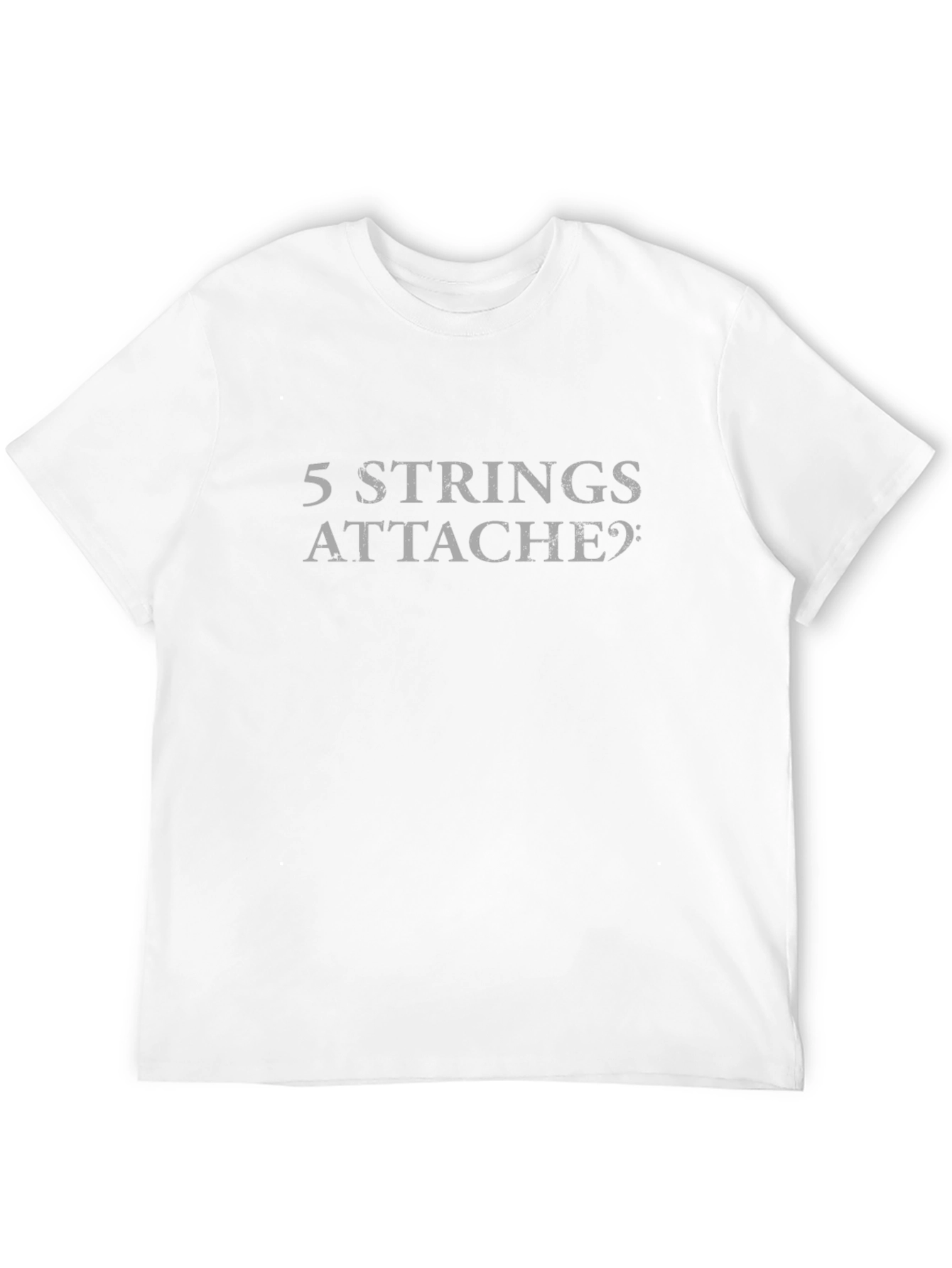 Black 5 Strings Attached? Graphic Tee - Music Lover T-Shirt view 12
