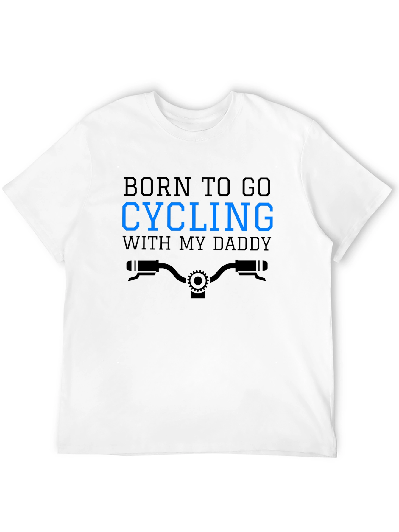 Black Born To Go Cycling With My Daddy T-Shirt view 12