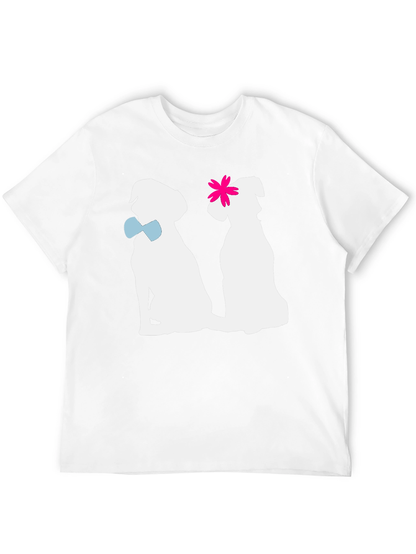 Black Couple Dogs Graphic T-Shirt view 12