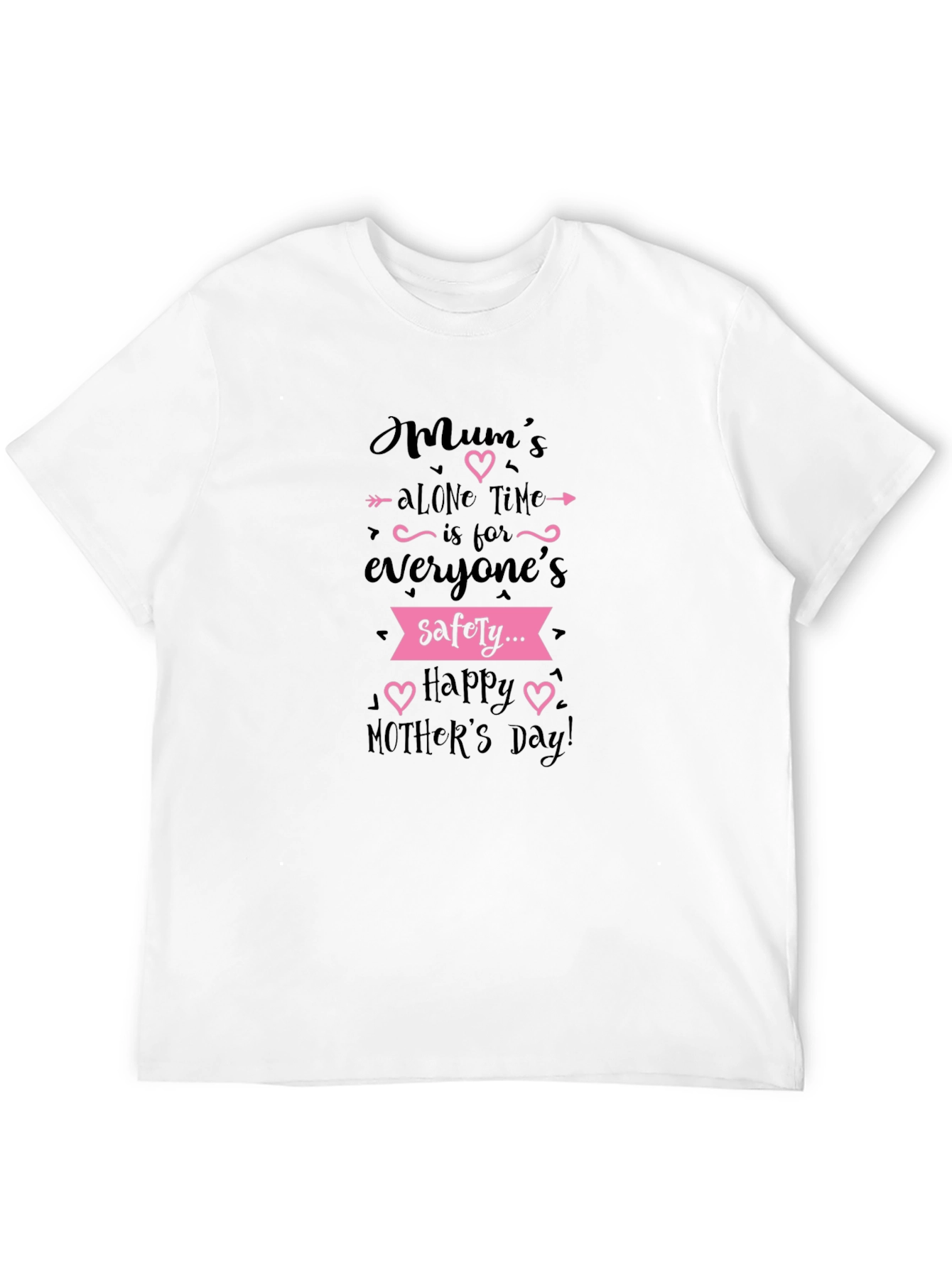 Black Mum's Alone Time Black T-Shirt Mother's Day Gift view 12
