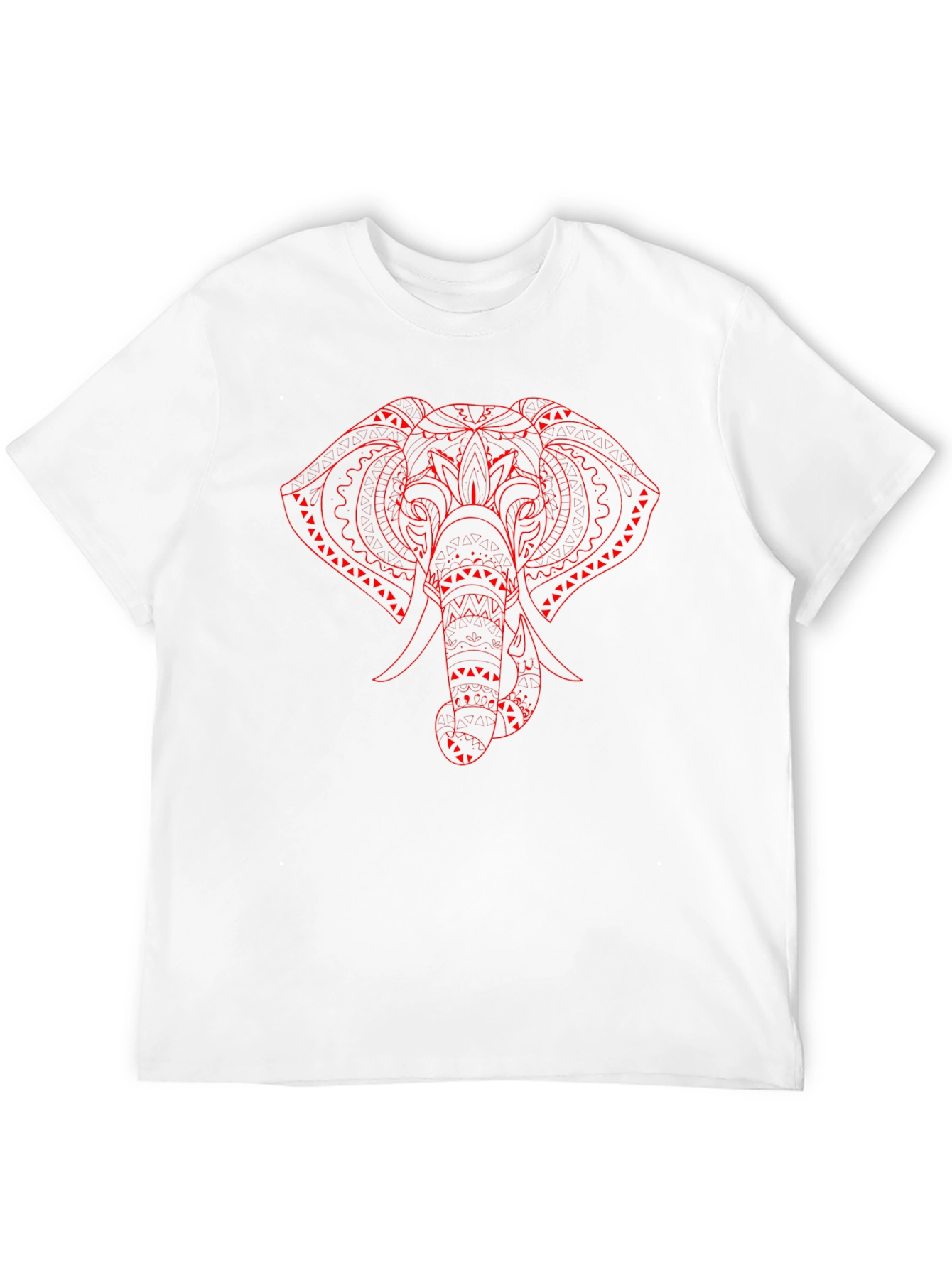 Black Elephant Graphic Print Black T-Shirt view 12