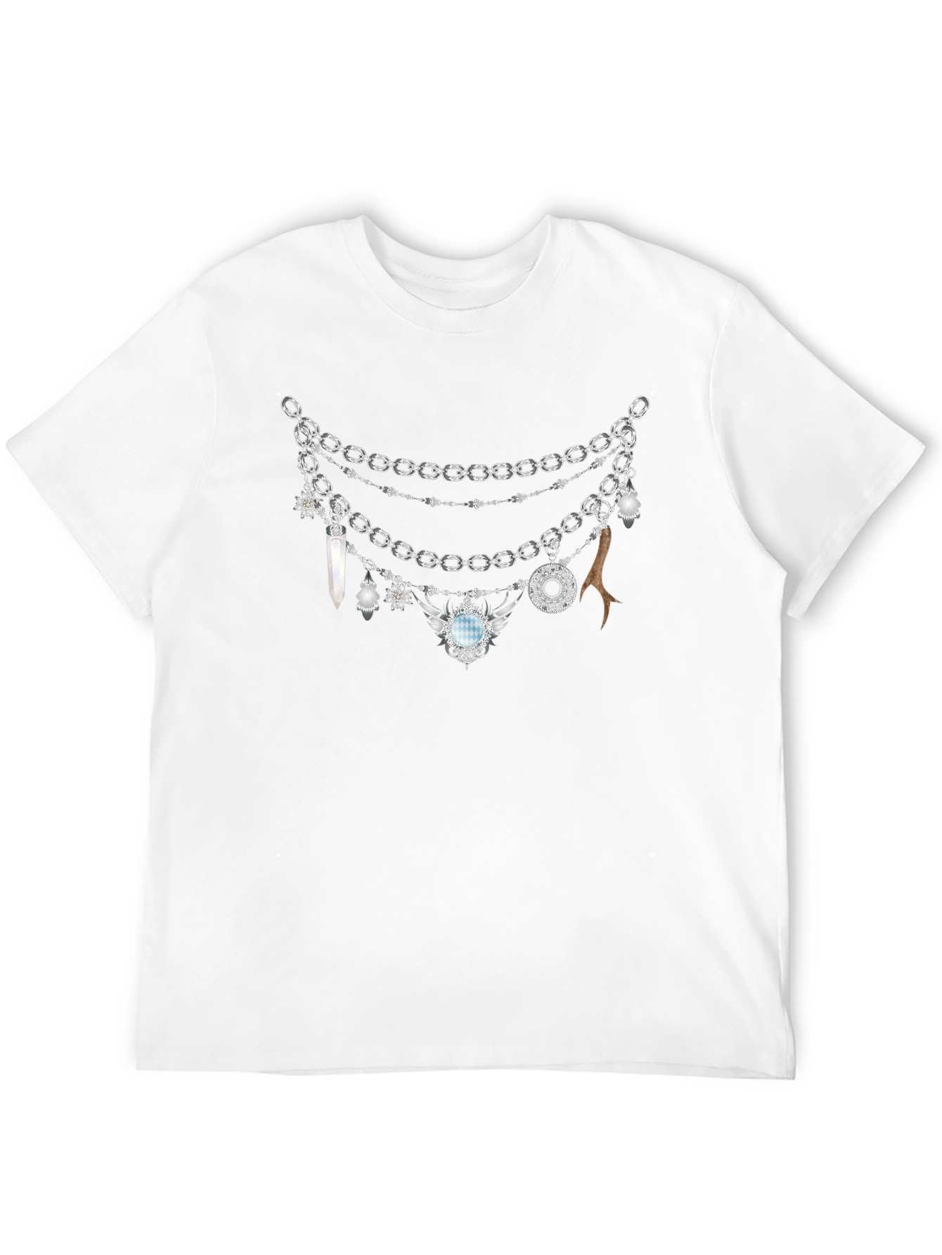 Black Chains & Charms Graphic T-Shirt view 12