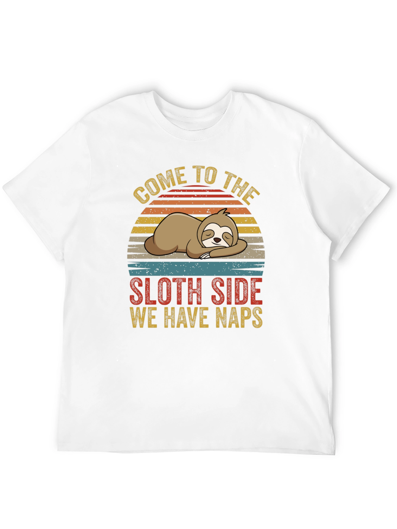 Black Come to the Sloth Side We Have Naps Graphic T-Shirt view 12