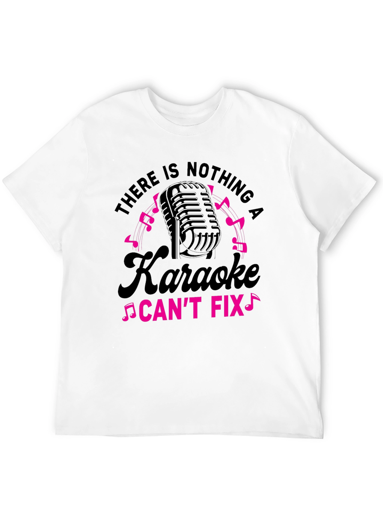 Black Karaoke Fix Black T-Shirt view 12