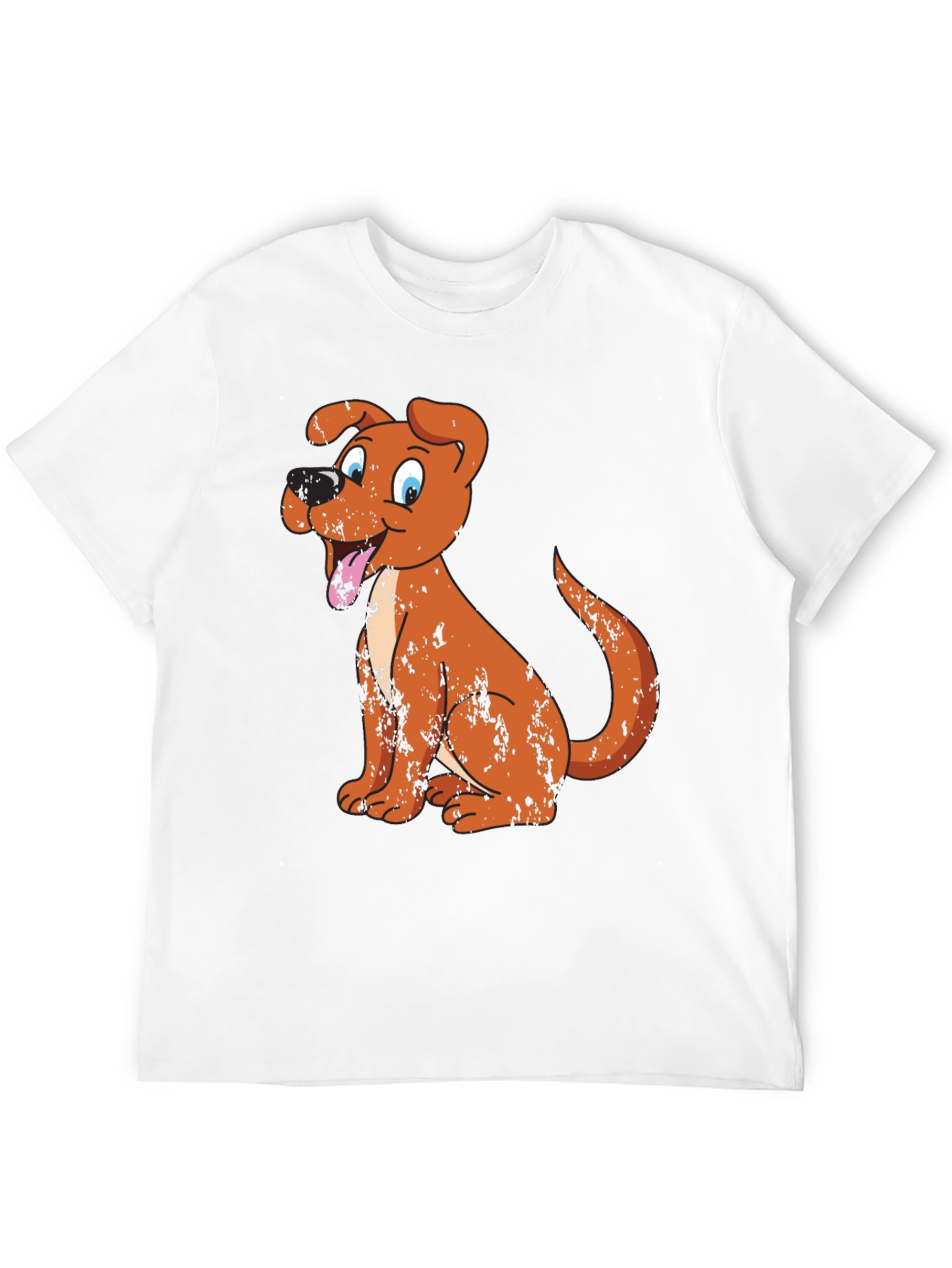 Black Cartoon Dog Graphic Tee - Black view 12