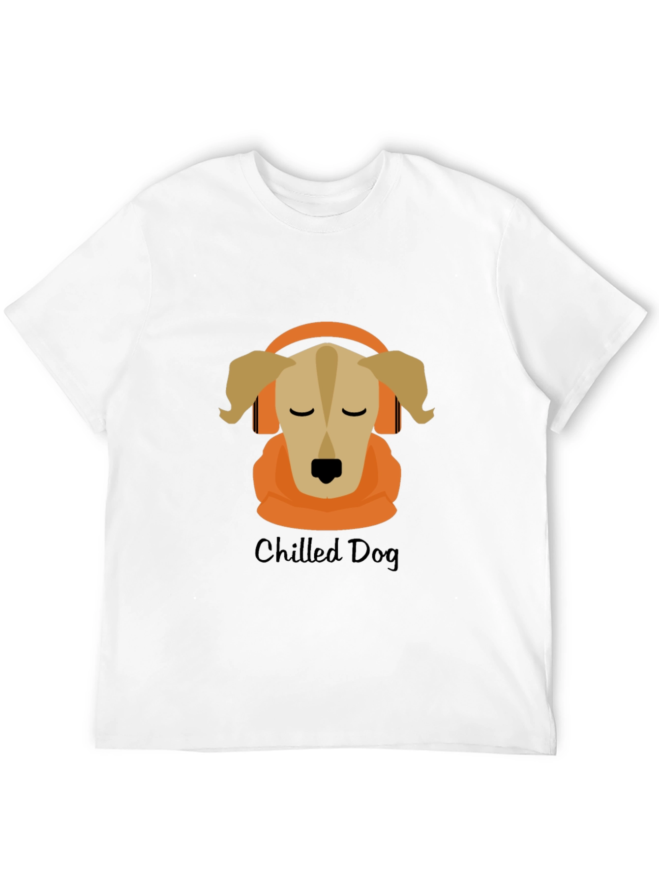 Black Chilled Dog Graphic Tee - Cool Canine Design view 12