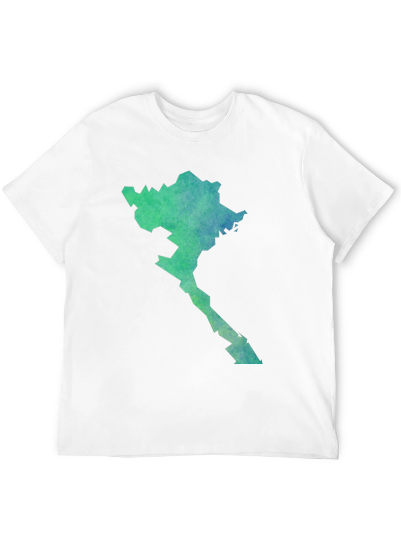 Black Abstract State Graphic Tee - Soft Cotton Blend, Modern Fit view 12