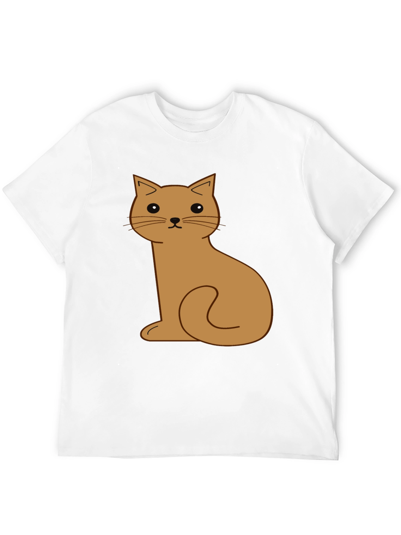 Black Cute Cartoon Cat Graphic T-Shirt view 12