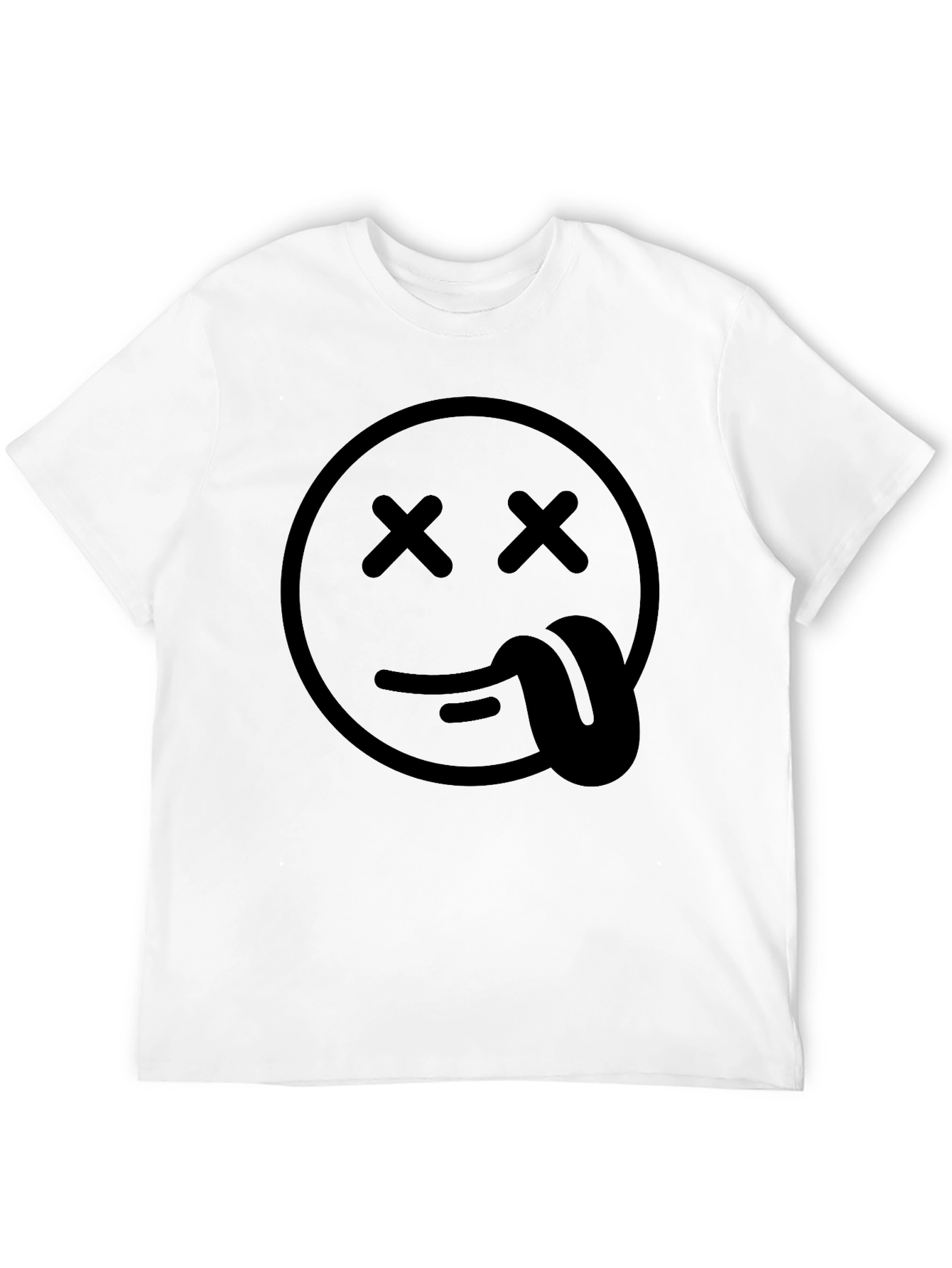 Black Dead Emoji Graphic T-Shirt - Unisex Casual Tee view 12